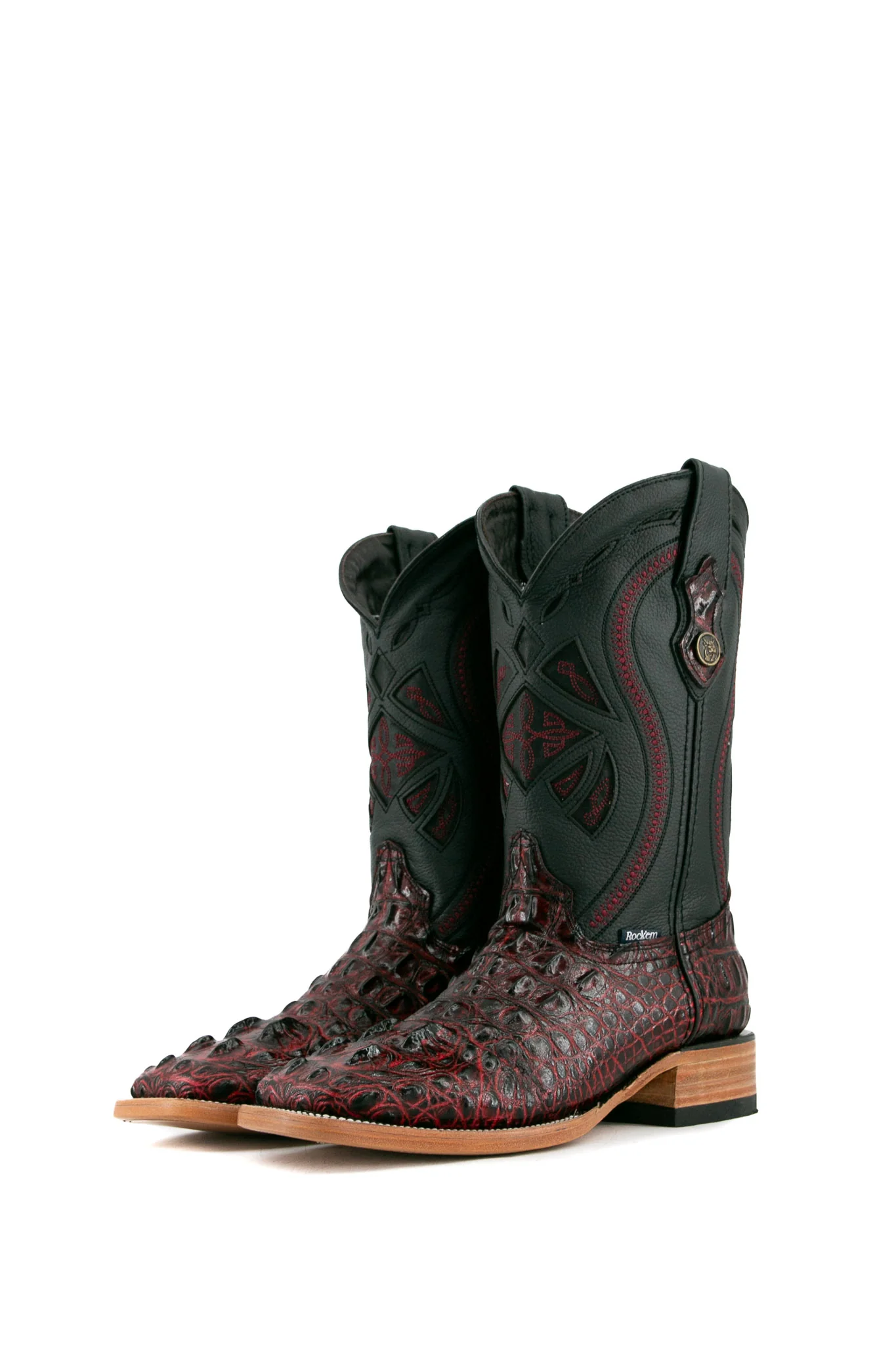 Caiman Tail Hornback Square Toe Cowboy Boot - Image 28
