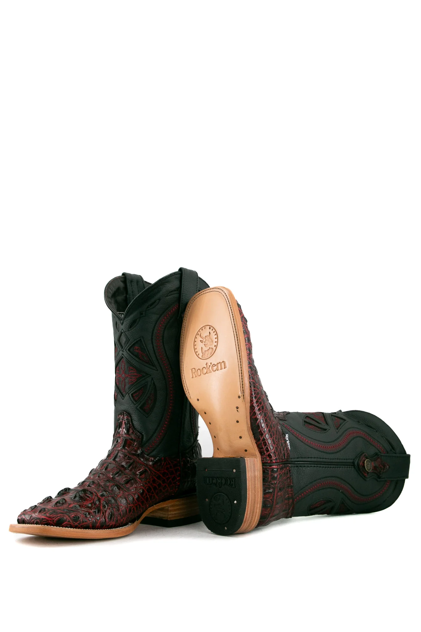 Caiman Tail Hornback Square Toe Cowboy Boot - Image 29