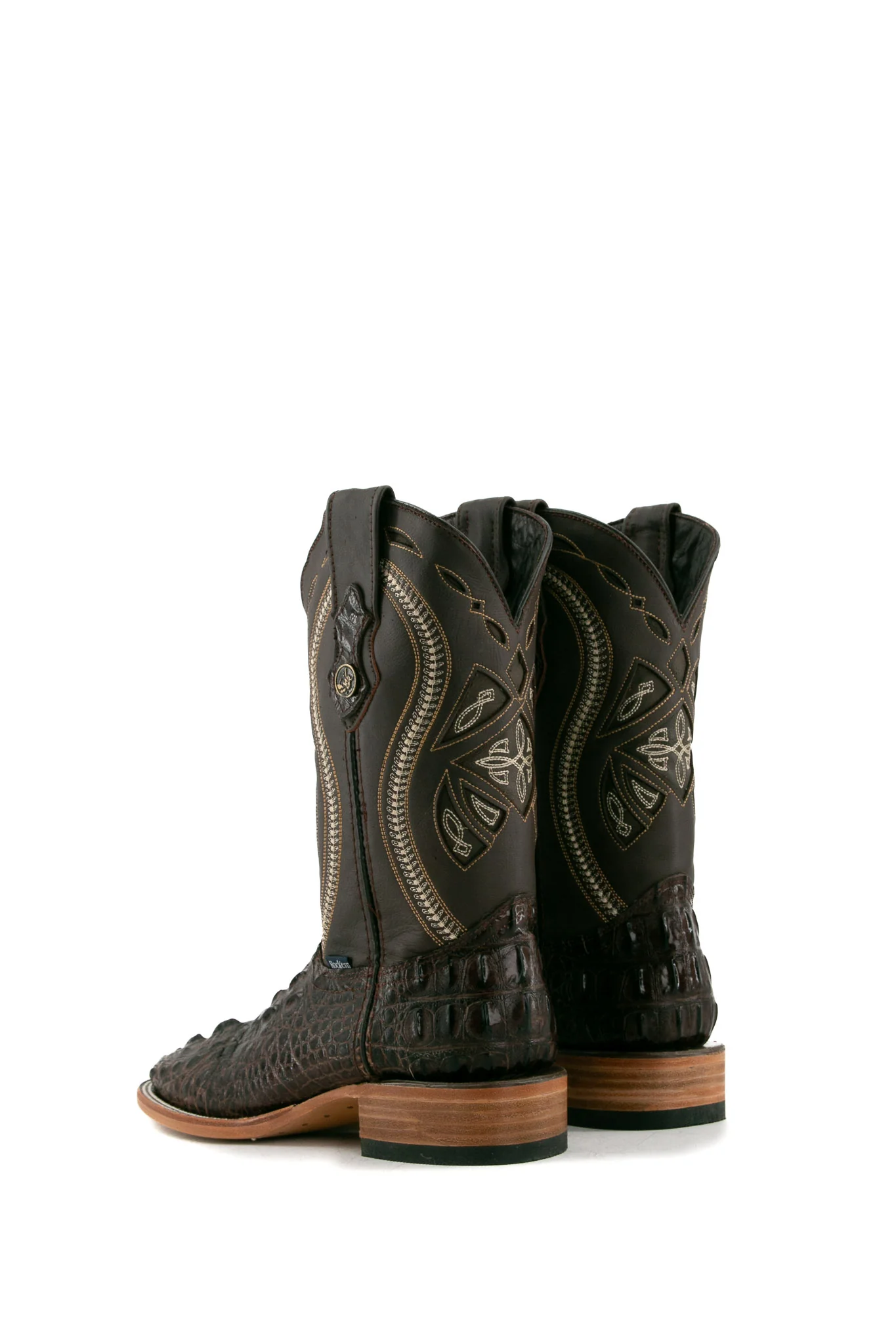 Caiman Tail Hornback Square Toe Cowboy Boot - Image 3