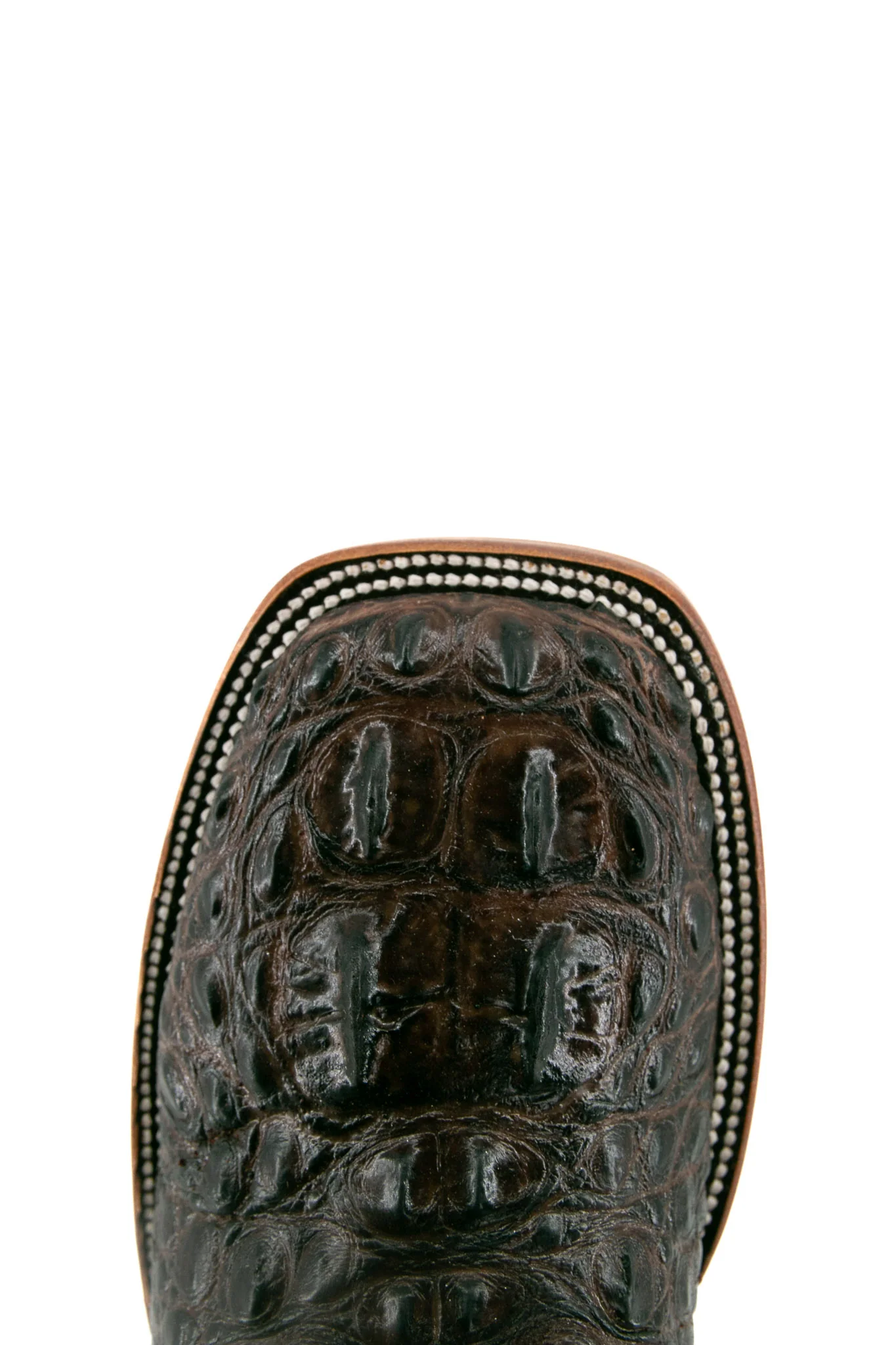 Caiman Tail Hornback Square Toe Cowboy Boot - Image 5