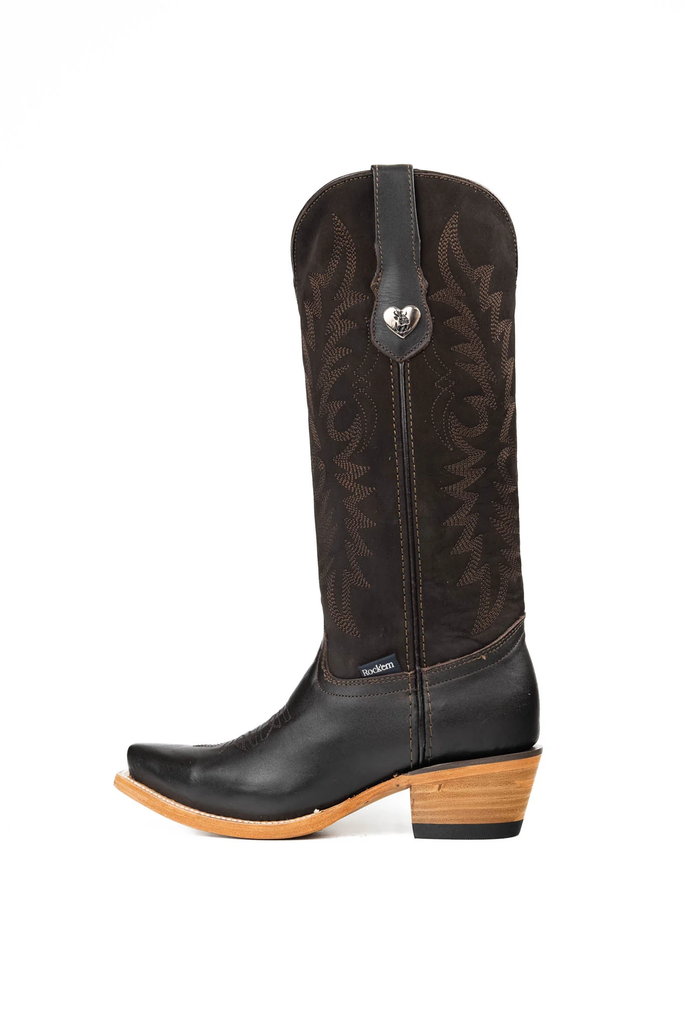 Camila Nobuck Midi Snip Toe Cowgirl Boot - Image 3