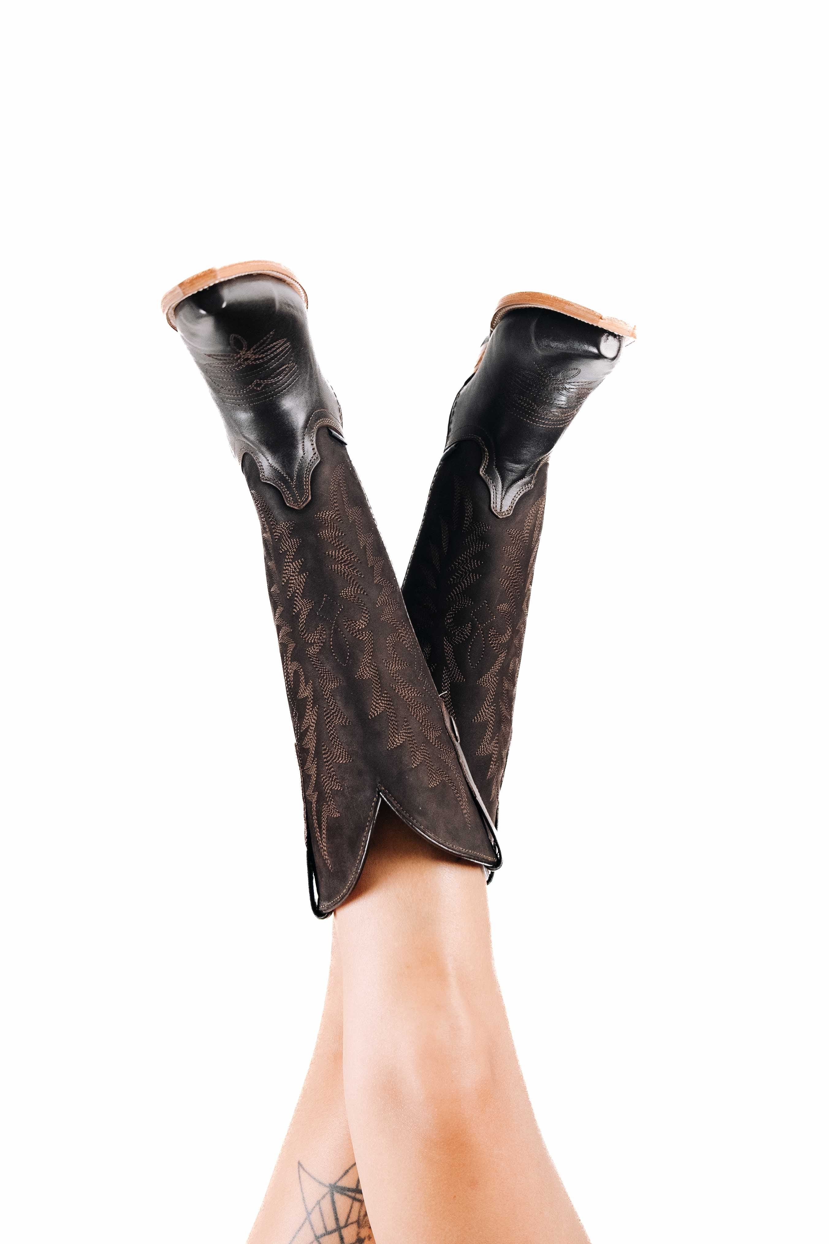 Camila Nobuck Midi Snip Toe Cowgirl Boot - Image 8