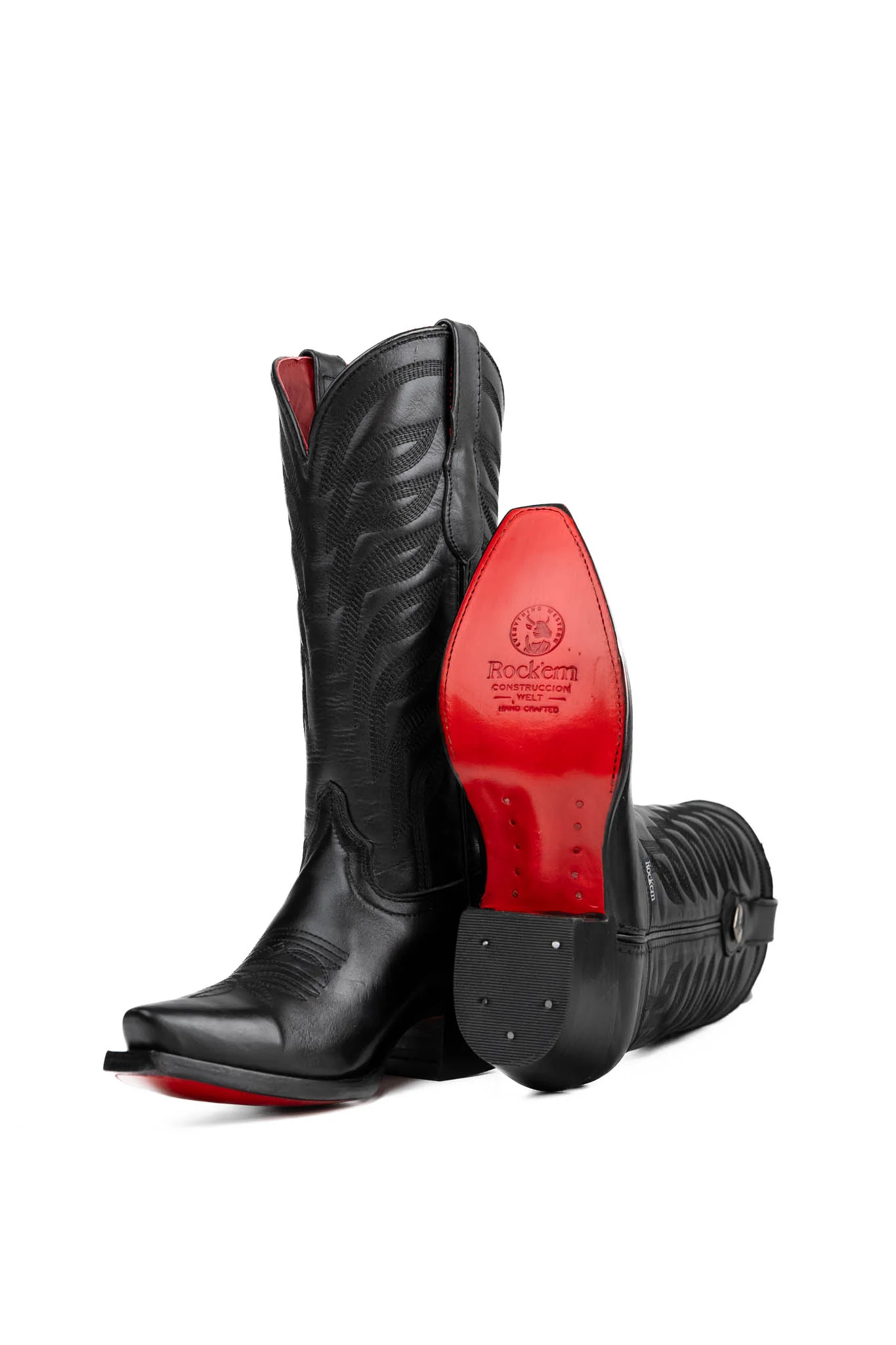 Carla Red Bottom Snip Toe Cowgirl Boot - Image 3