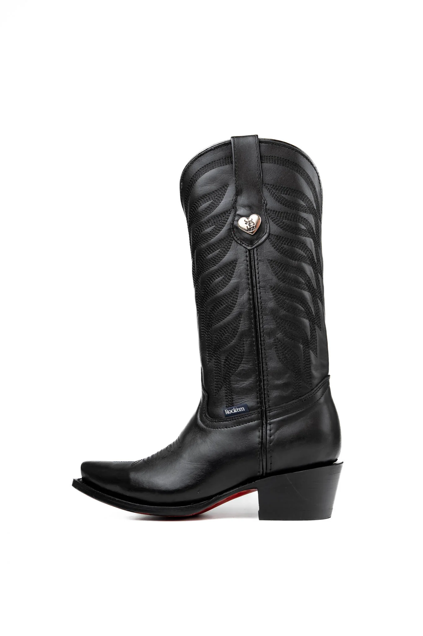 Carla Red Bottom Snip Toe Cowgirl Boot - Image 4