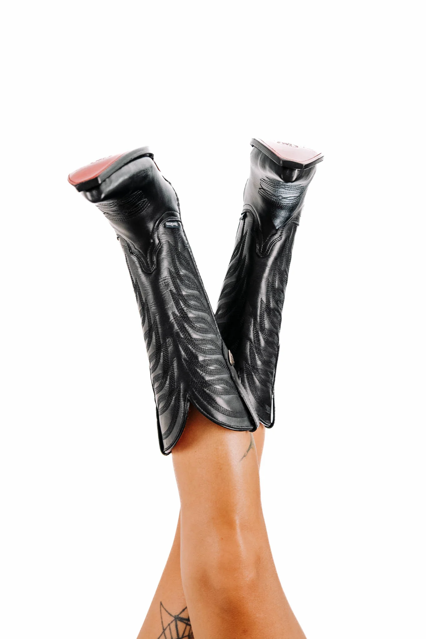 Carla Red Bottom Snip Toe Cowgirl Boot - Image 7