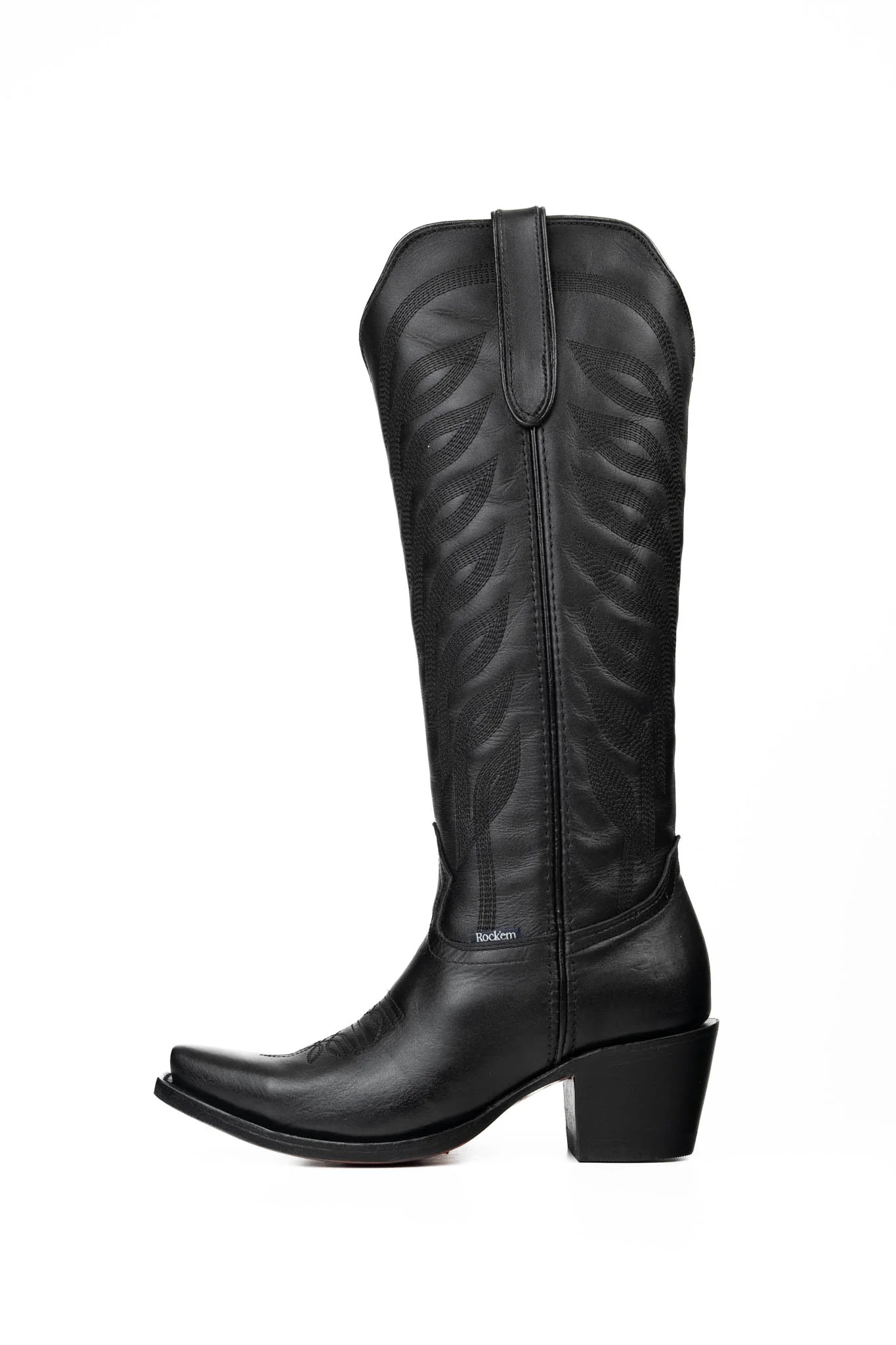 Carla Tall Red Bottom Snip Toe Cowgirl Boot - Image 2