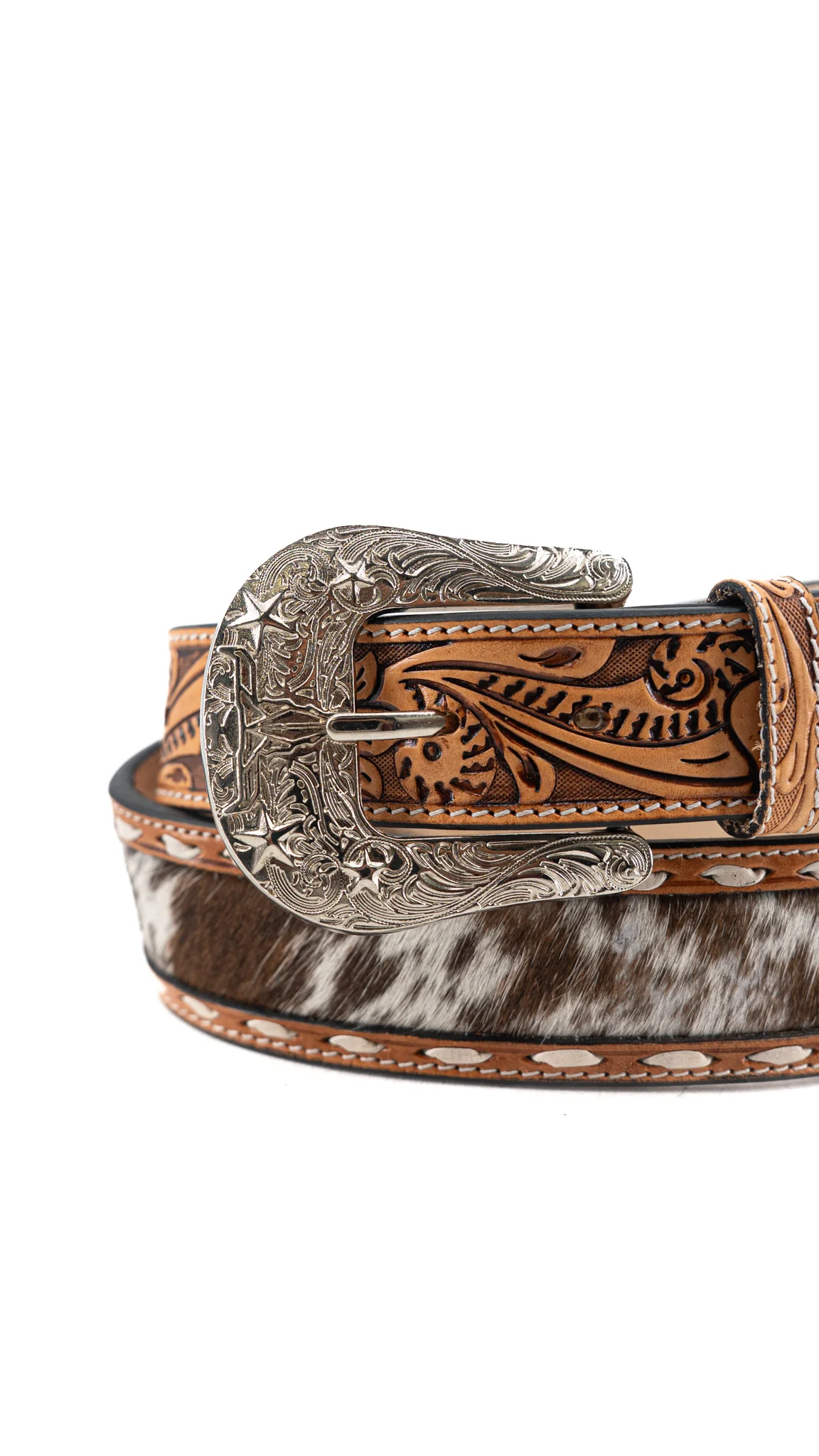 Cattleman Cowhide Cowboy Belt - Image 6