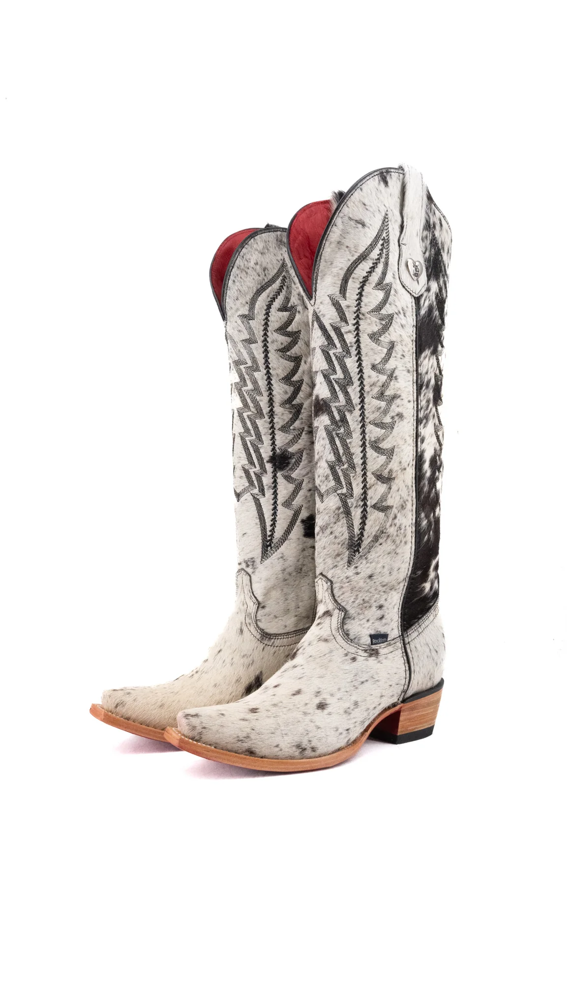 Charlotte Tall Red Bottom Cowhide Snip Toe Cowgirl Boot Size 9 Box CW29