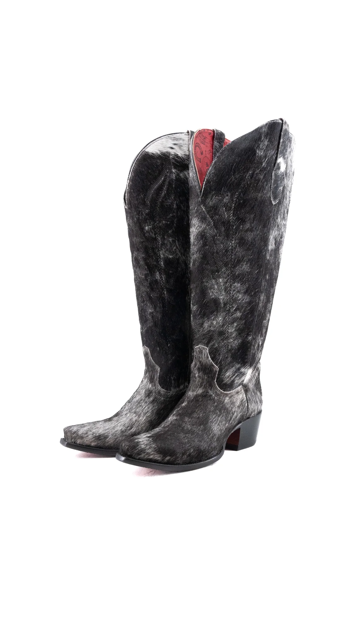 Charlotte Red Bottom Wide Calf Tall Cowgirl Boot Size 9.5 Box CW76