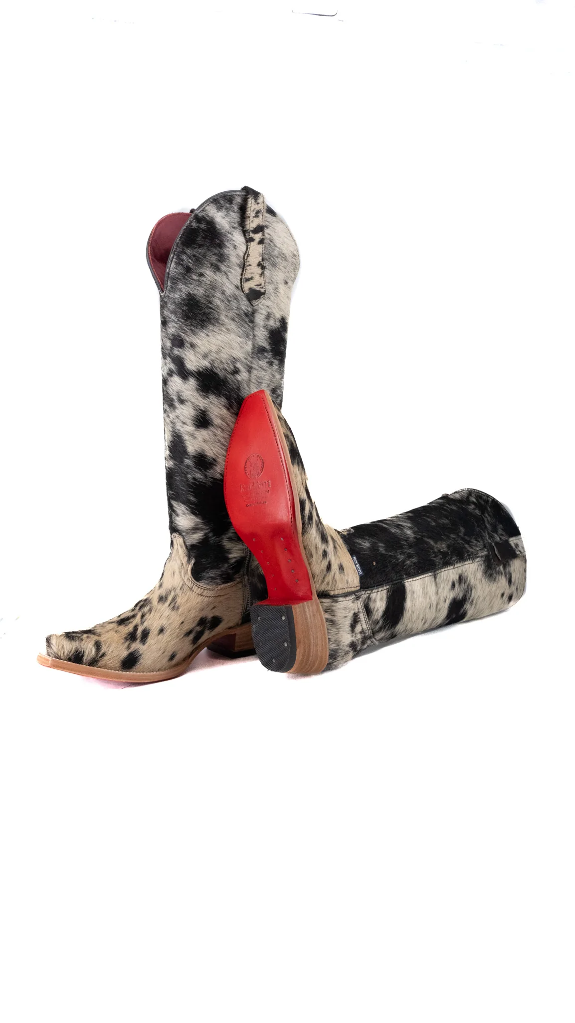 Charlotte Tall Red Bottom Cowhide Snip Toe Cowgirl Boot Size 9.5 Box CW32 - Image 2