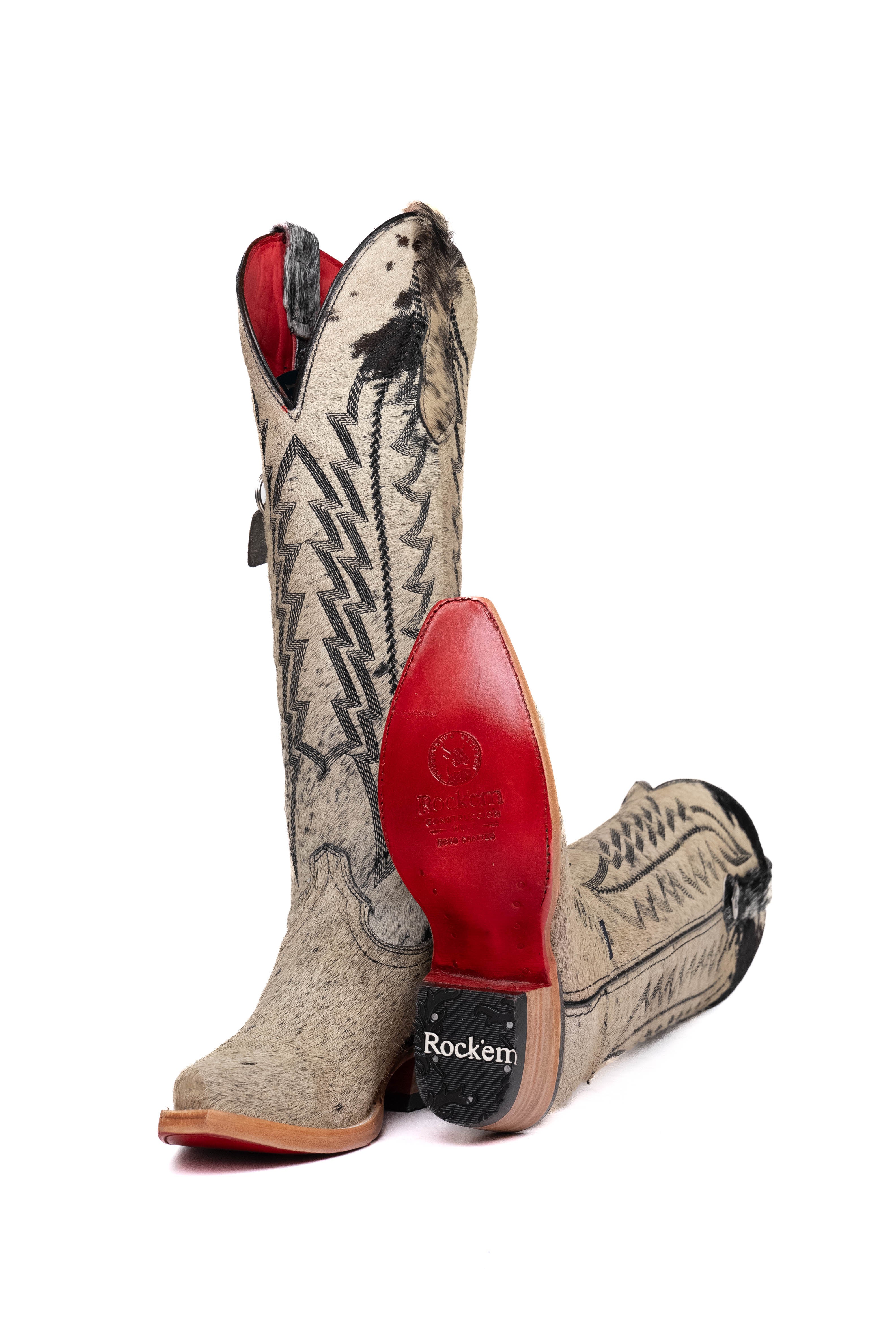 Charlotte Tall Red Bottom Cowhide Snip Toe Cowgirl Boot Size 5.5 Box VW3 - Image 2
