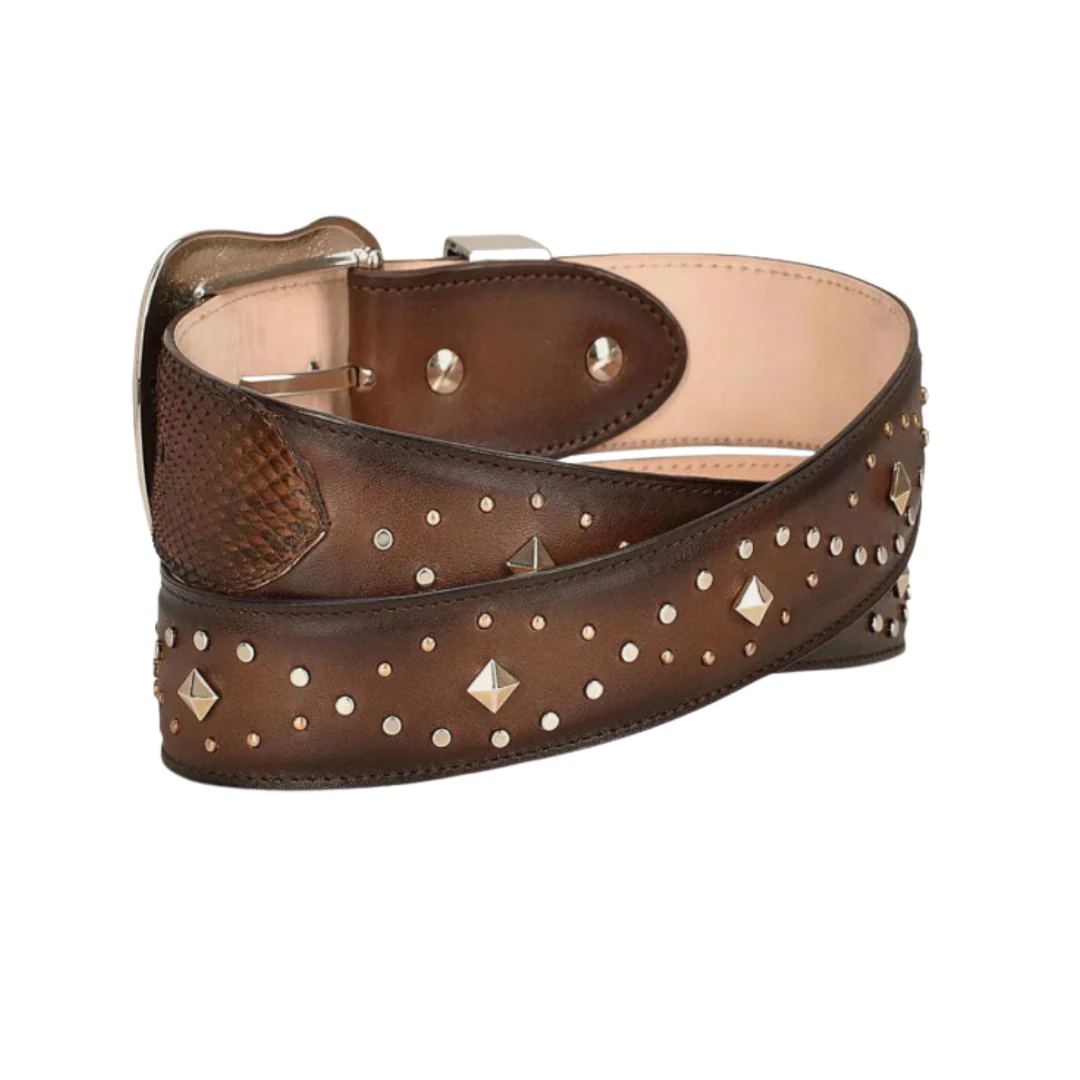 CUADRA BC268 LD Plunge Veg C/D Python Stitching Women Belt - Image 2