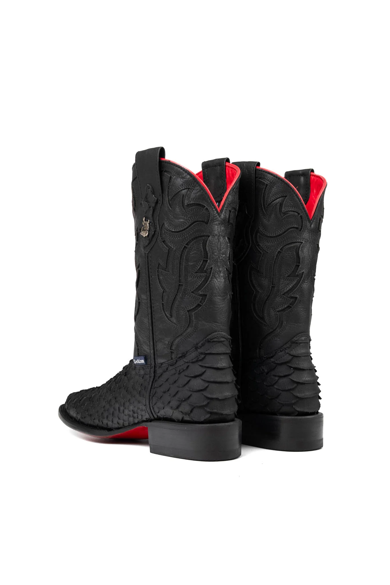 Bruce Viper Red Bottom Square Toe Cowboy Boot - Image 10