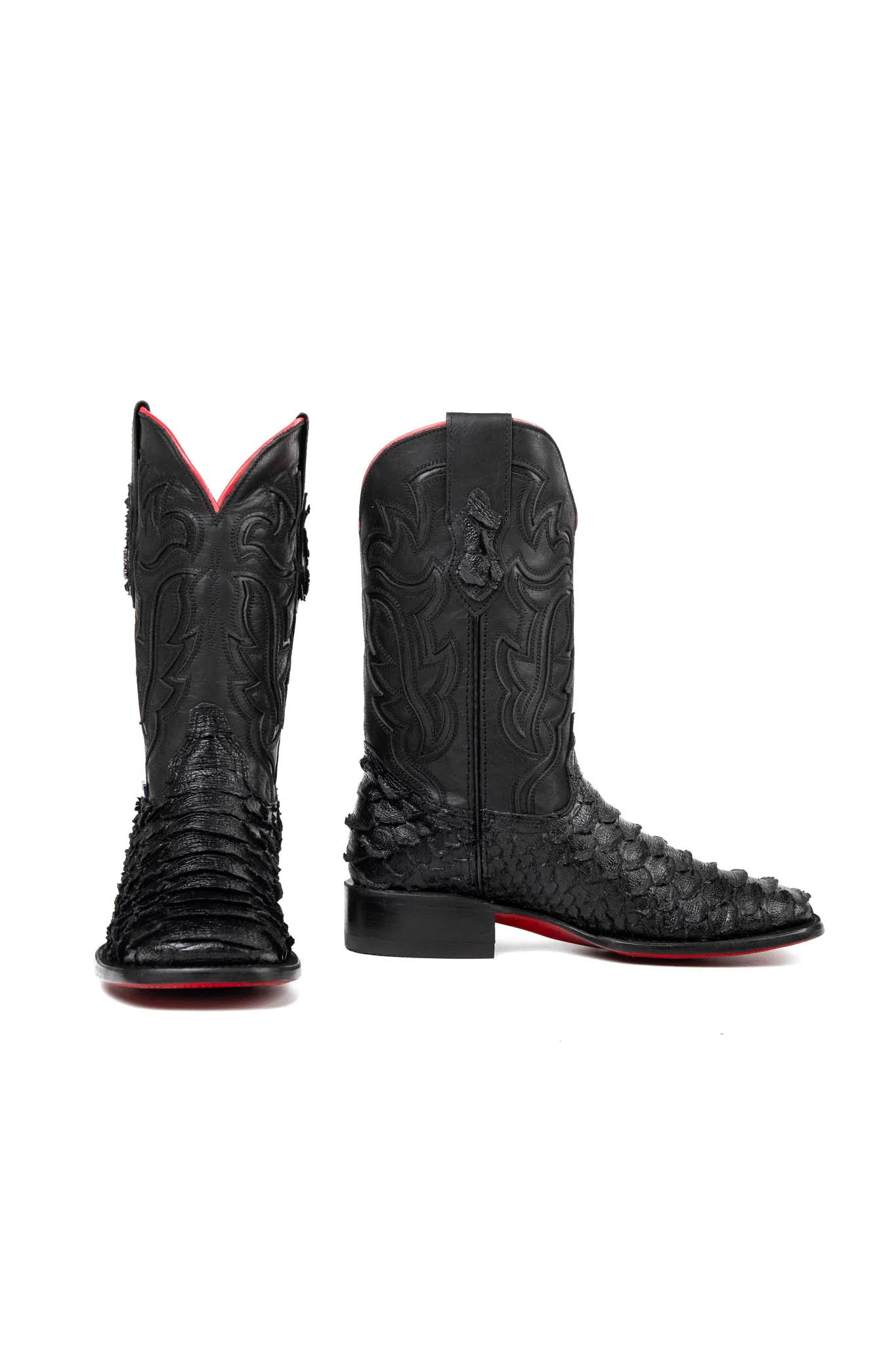 Bruce Viper Red Bottom Square Toe Cowboy Boot - Image 4