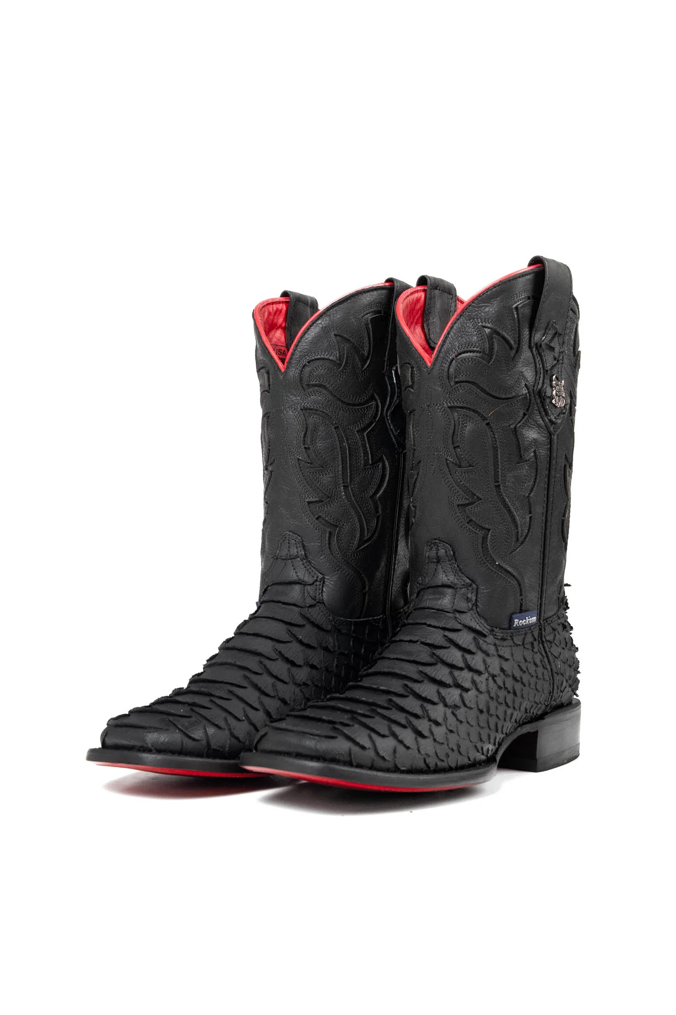 Bruce Viper Red Bottom Square Toe Cowboy Boot - Image 7
