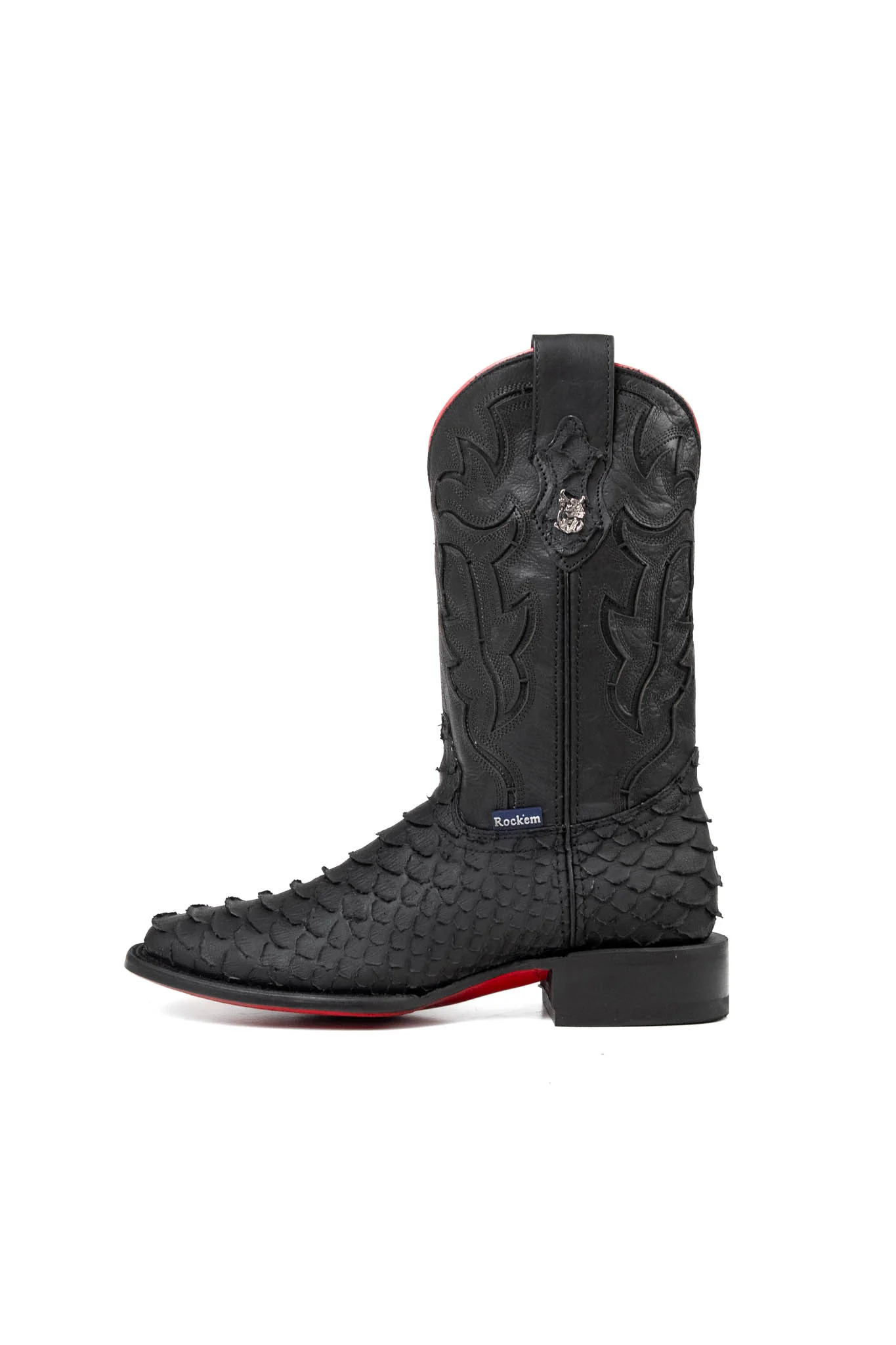 Bruce Viper Red Bottom Square Toe Cowboy Boot - Image 9