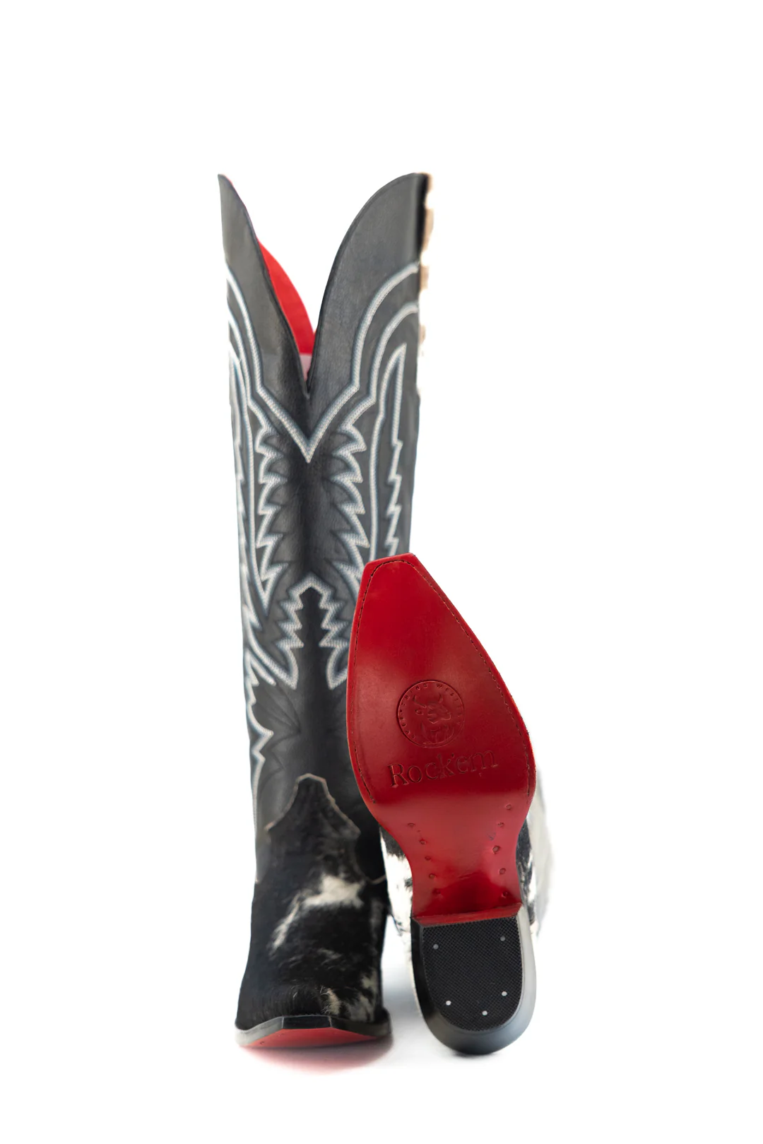 Collins Red Bottom Wide Calf Tall Cowgirl Boot Size 10 Box MW18 - Image 2