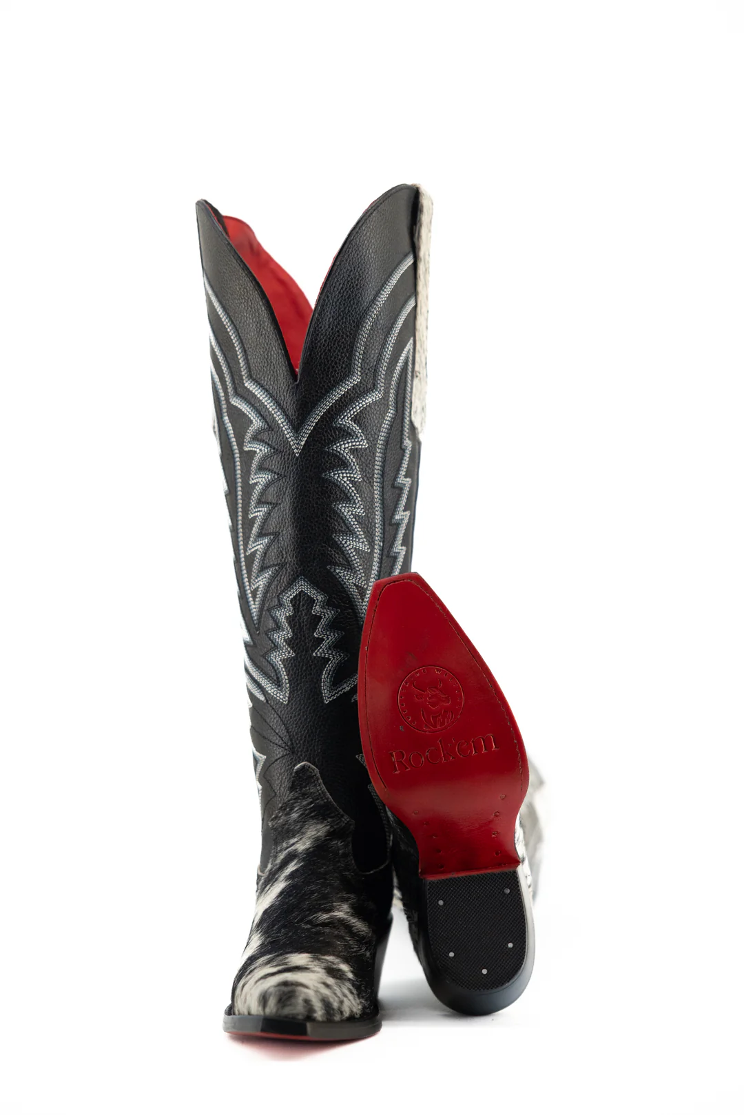 Collins Red Bottom Wide Calf Tall Cowgirl Boot Size 5 Box MW38 - Image 2
