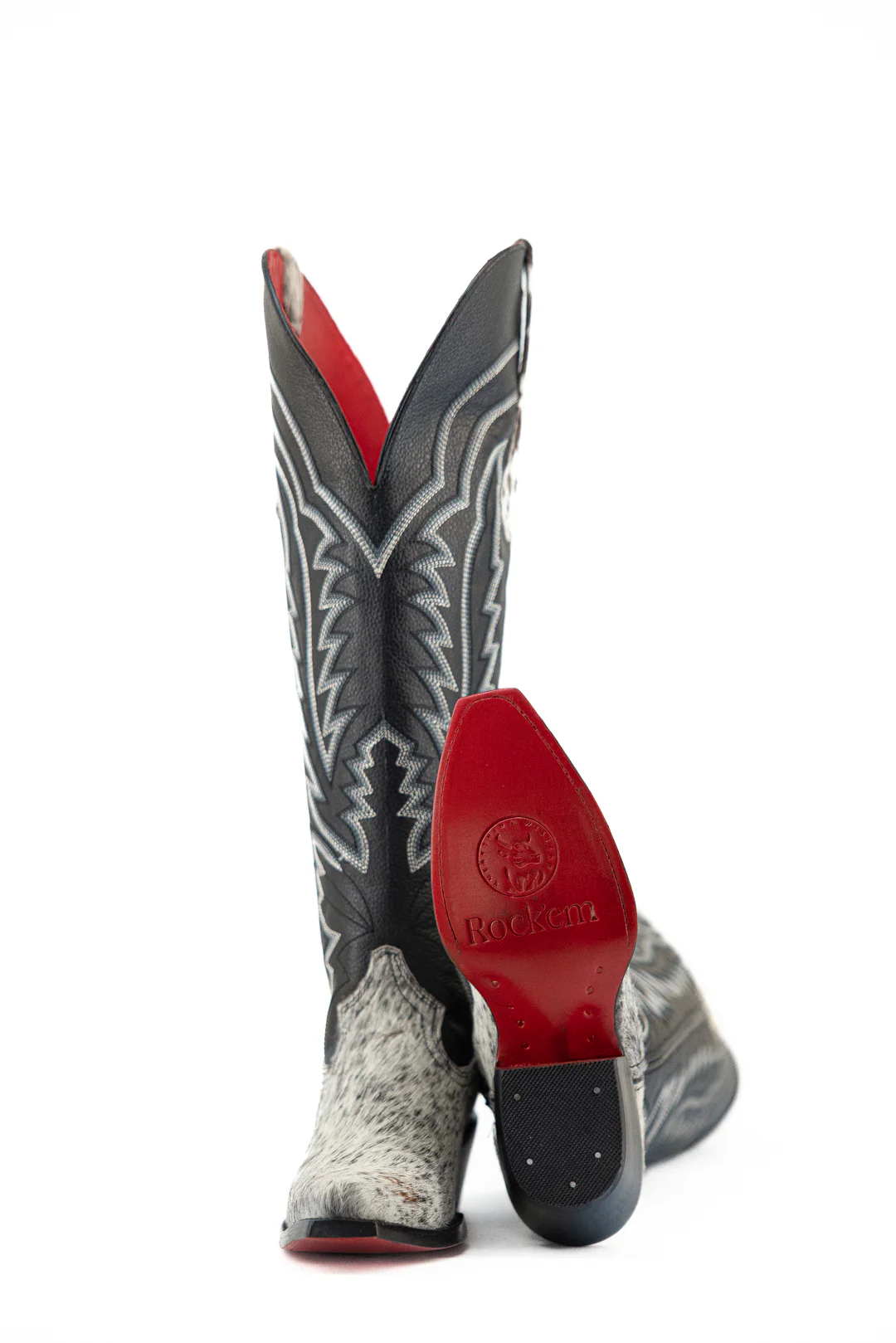 Collins Red Bottom Wide Calf Tall Cowgirl Boot Size 6 Box MW36 - Image 2