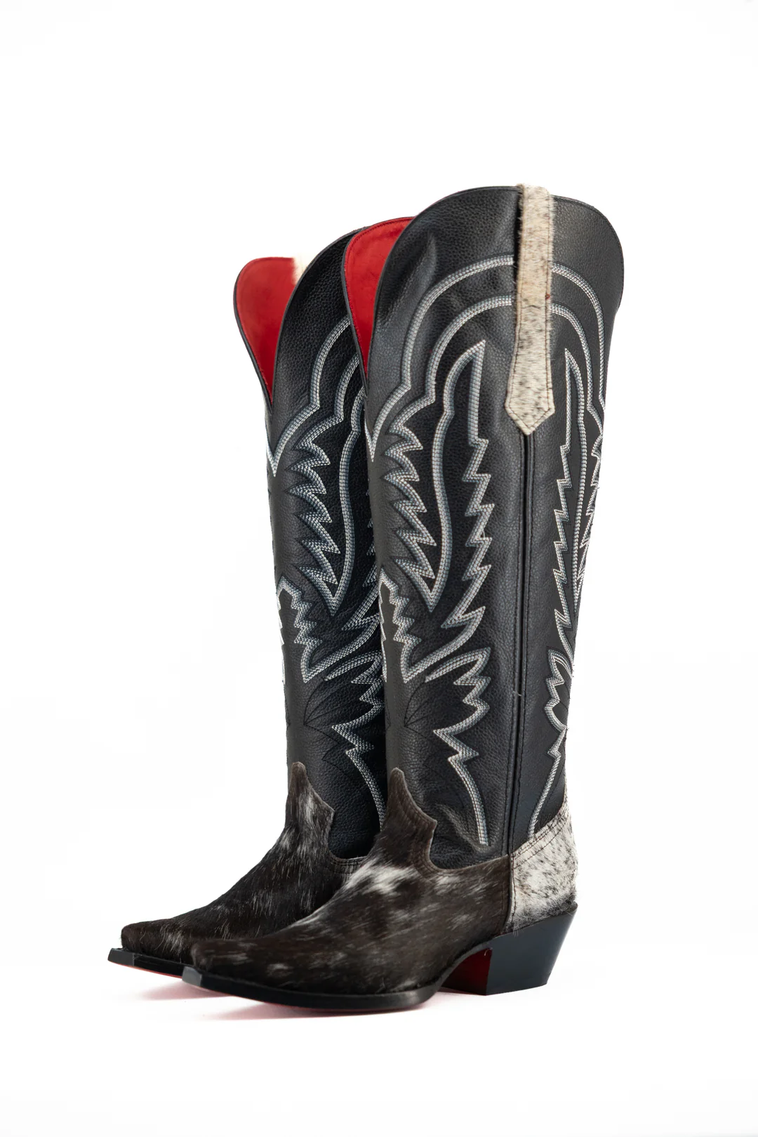 Collins Red Bottom Wide Calf Tall Cowgirl Boot Size 8 Box MW29