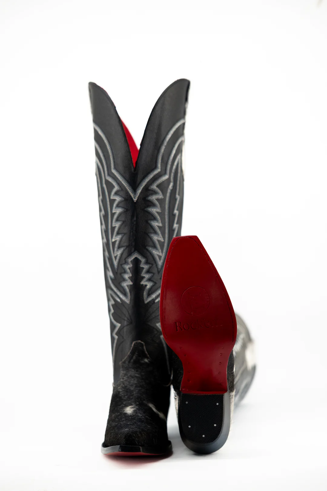 Collins Red Bottom Wide Calf Tall Cowgirl Boot Size 9 Box MW21 - Image 2