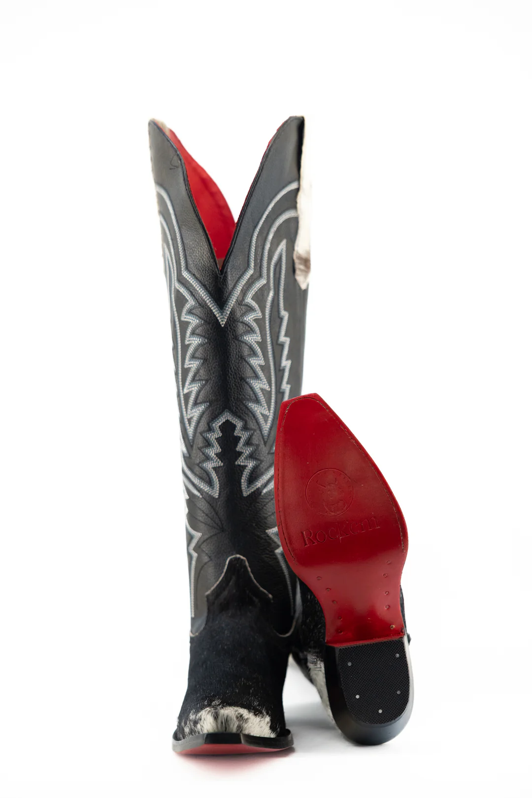 Collins Red Bottom Wide Calf Tall Cowgirl Boot Size 9 Box MW23 - Image 2