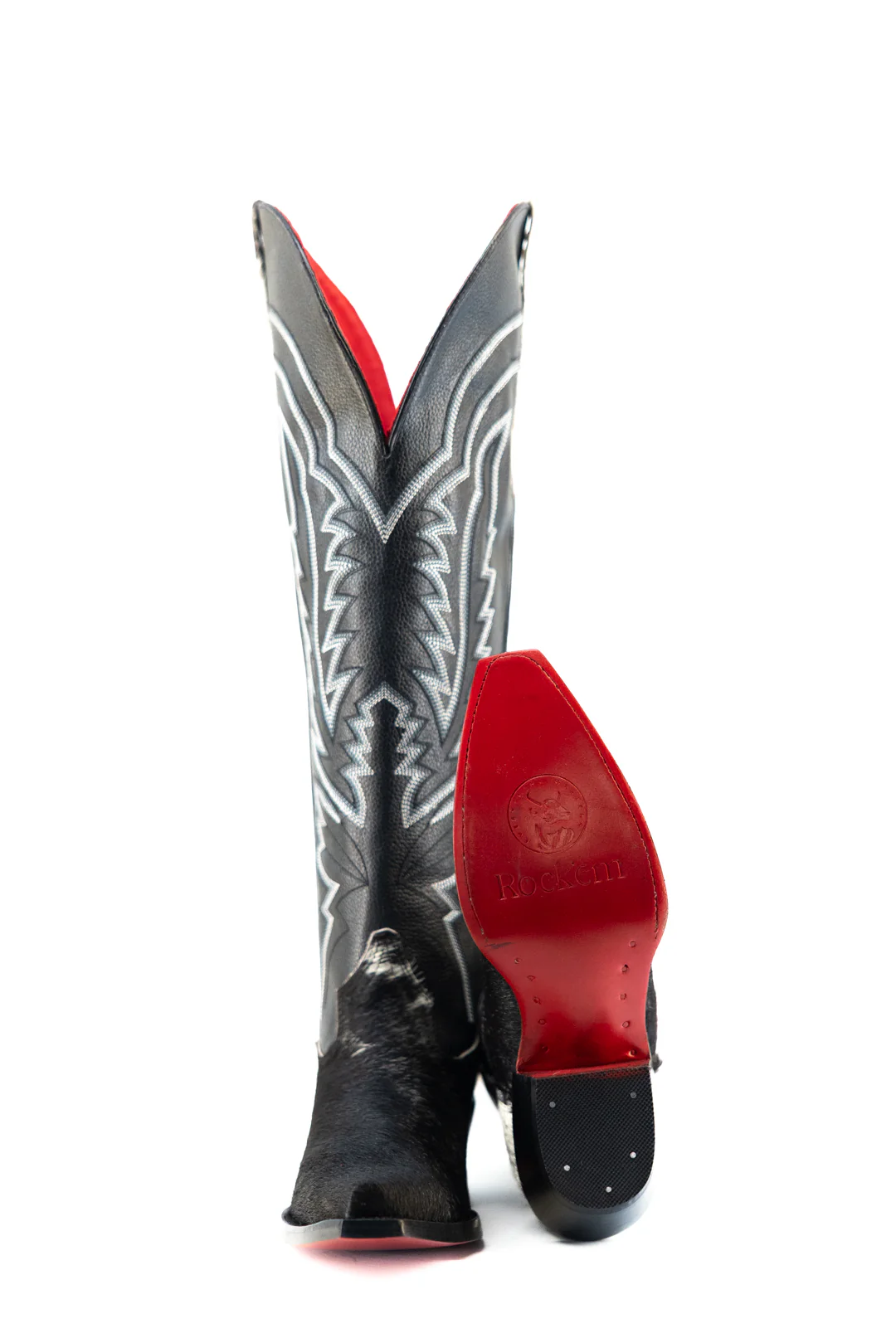 Collins Red Bottom Wide Calf Tall Cowgirl Boot Size 9 Box MW25 - Image 2