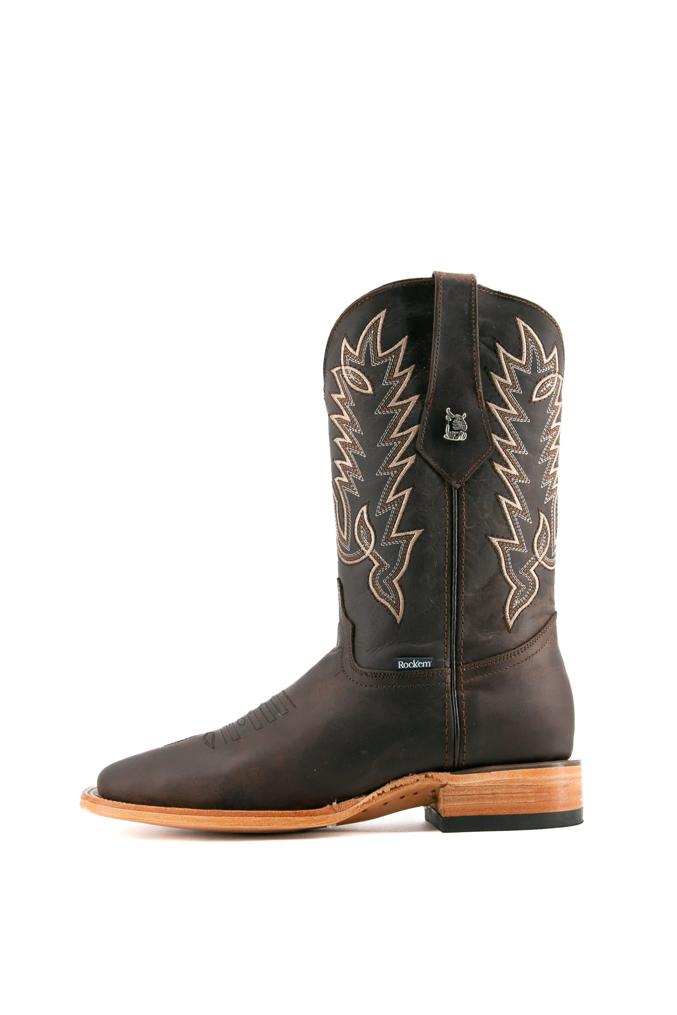 Connery Ebano Square Toe Cowboy Boot - Image 12
