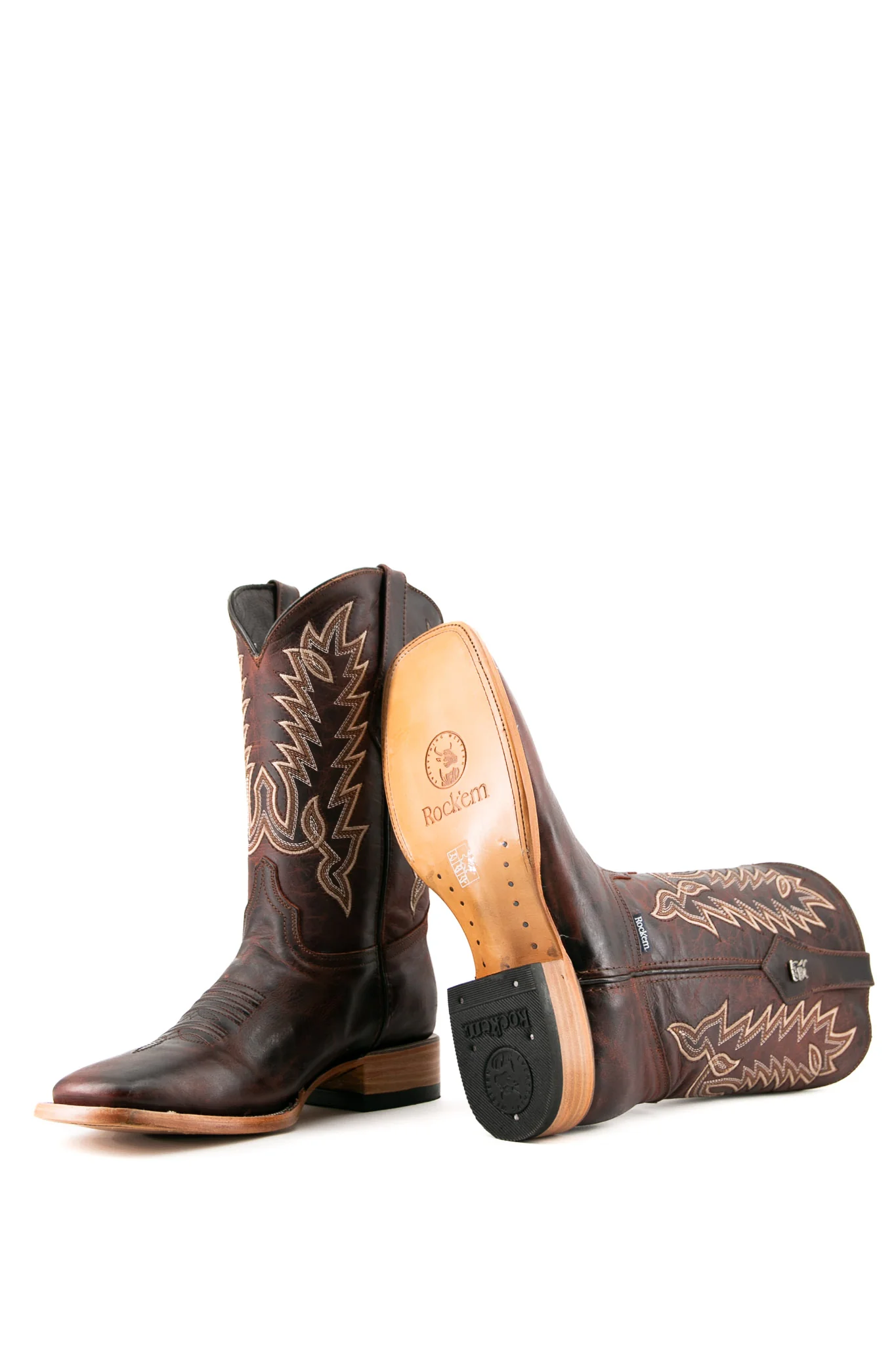 Connery Ebano Square Toe Cowboy Boot - Image 24