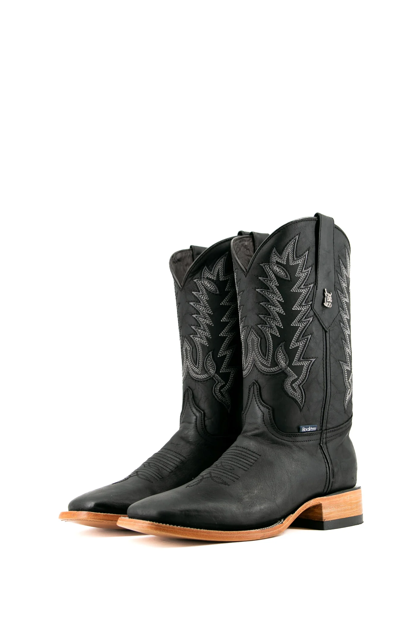 Connery Ebano Square Toe Cowboy Boot - Image 6