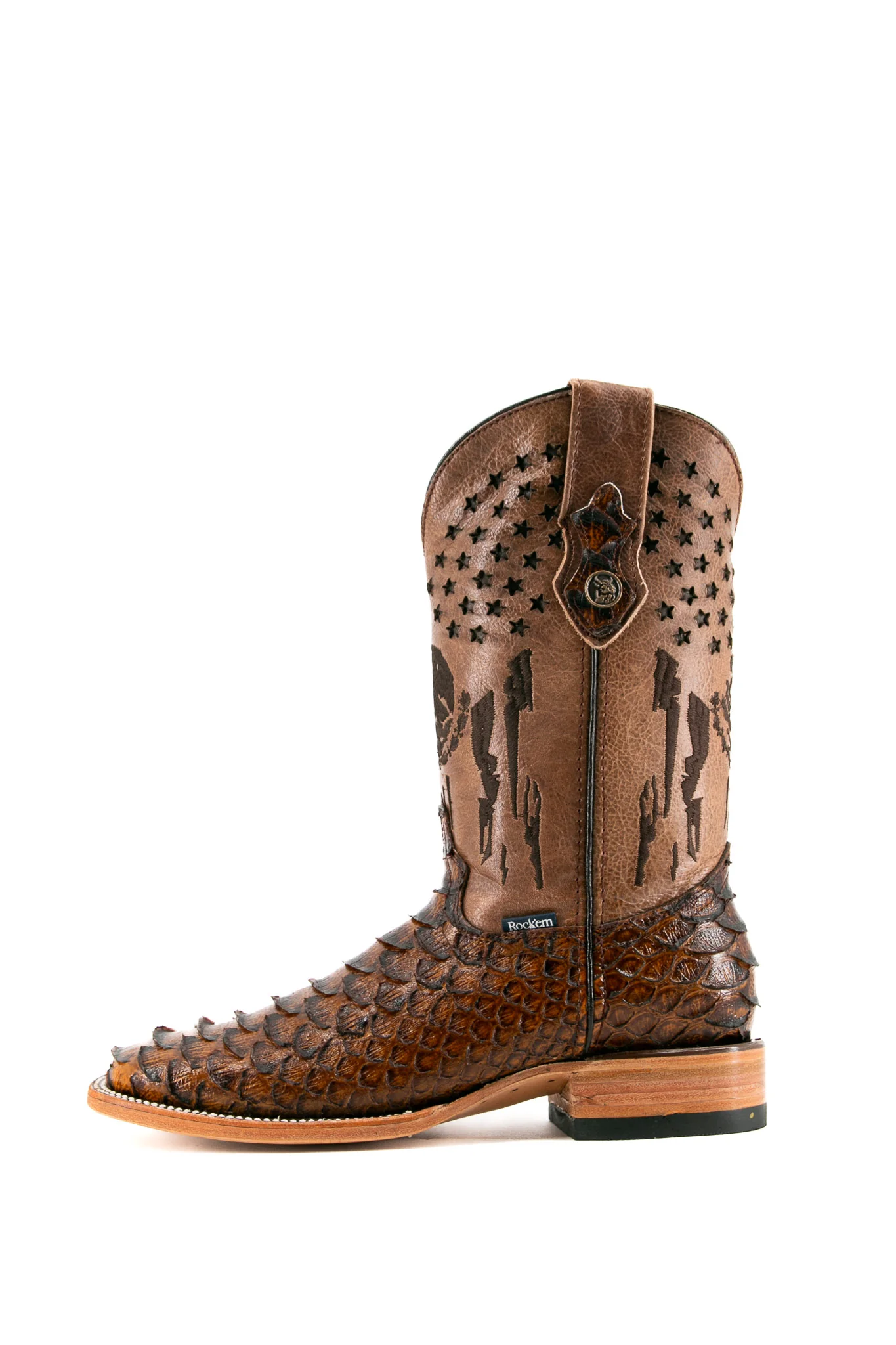 Blaze Python Square Toe Cowboy Boot - Image 2