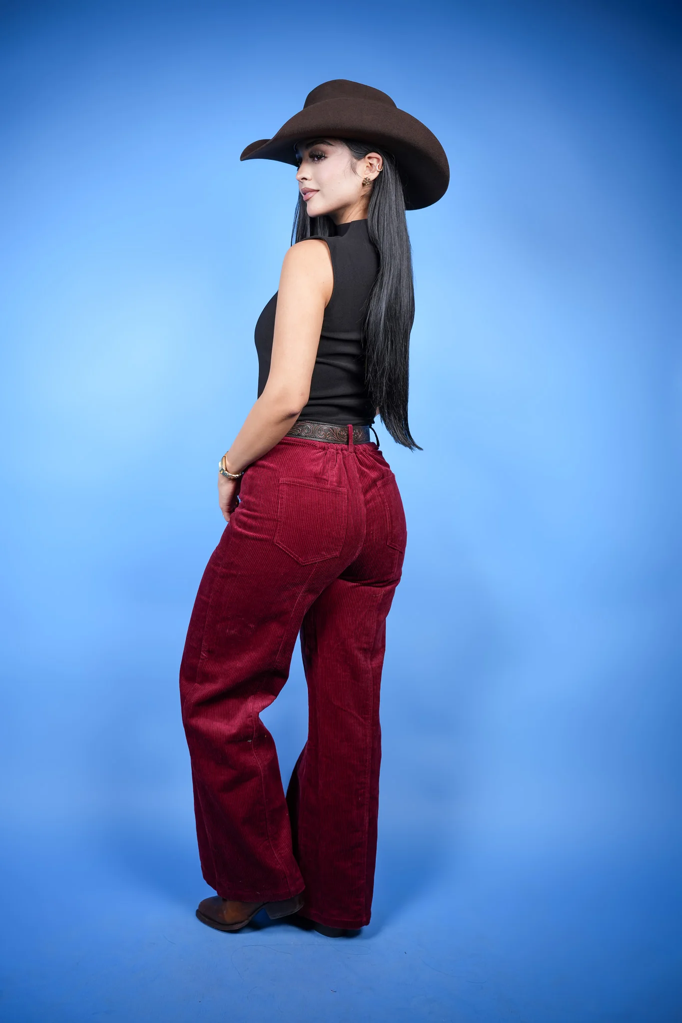 Sienna Corduroy Wide-Leg Trouser - Image 3