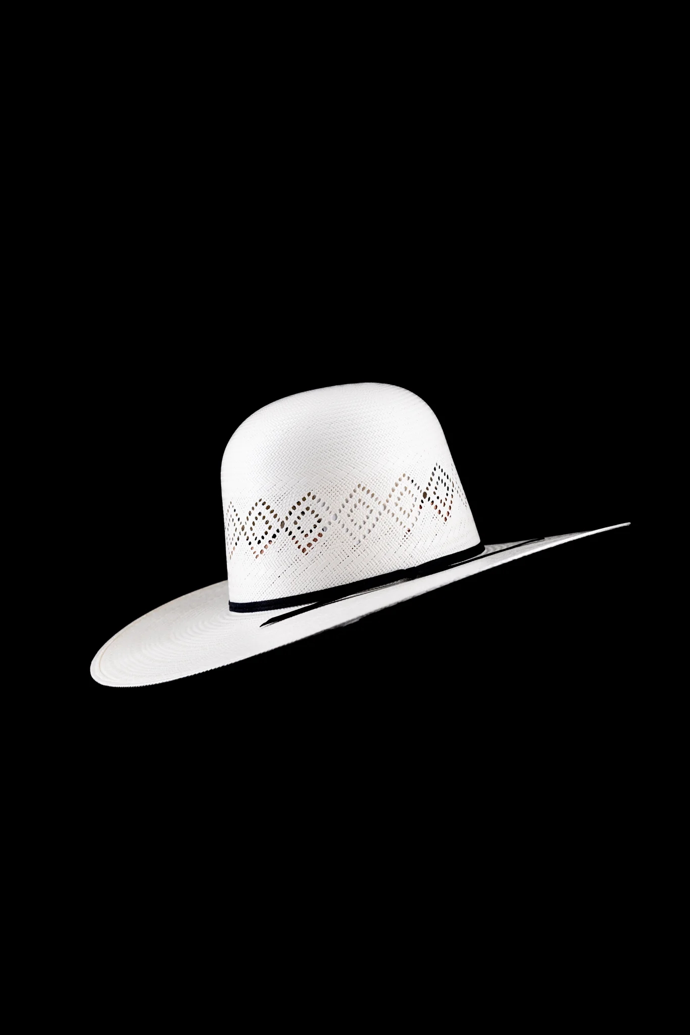 Rock'em 100X Two Diamonds Open Crown Straw Hat