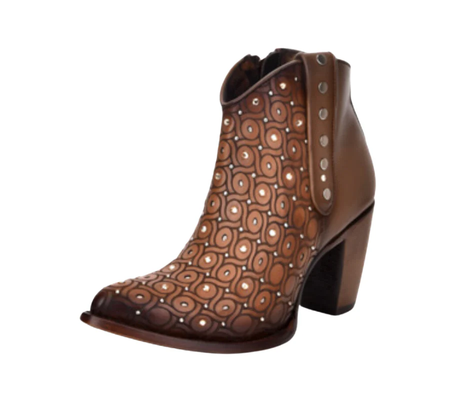 Cuadra CU481 LD Maple Laser & Crystals  & Studs Round Toe - Image 2