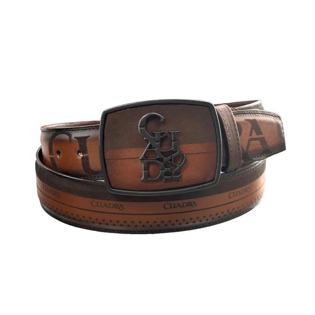 Cuadra BC314 MN Brown Cowhide Laser Belt