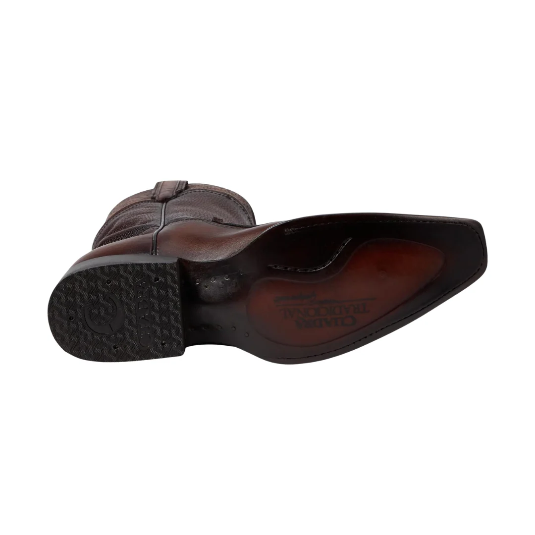 Cuadra CU612 MN Moroni Chestnut Ostrich Laser Narrow Square Toe - Image 4