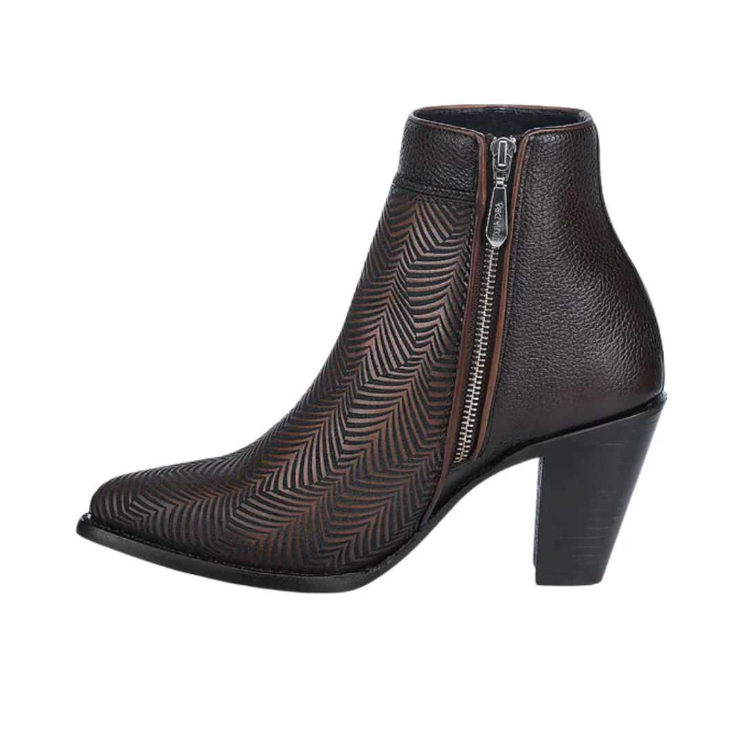 Cuadra CU866 LD Chocolate Fringe & Laser Round Toe - Image 3