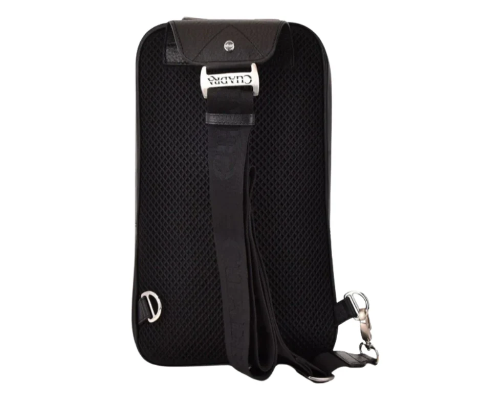 Cuadra DU381 Men Black Stingray Stitching Bag - Image 2