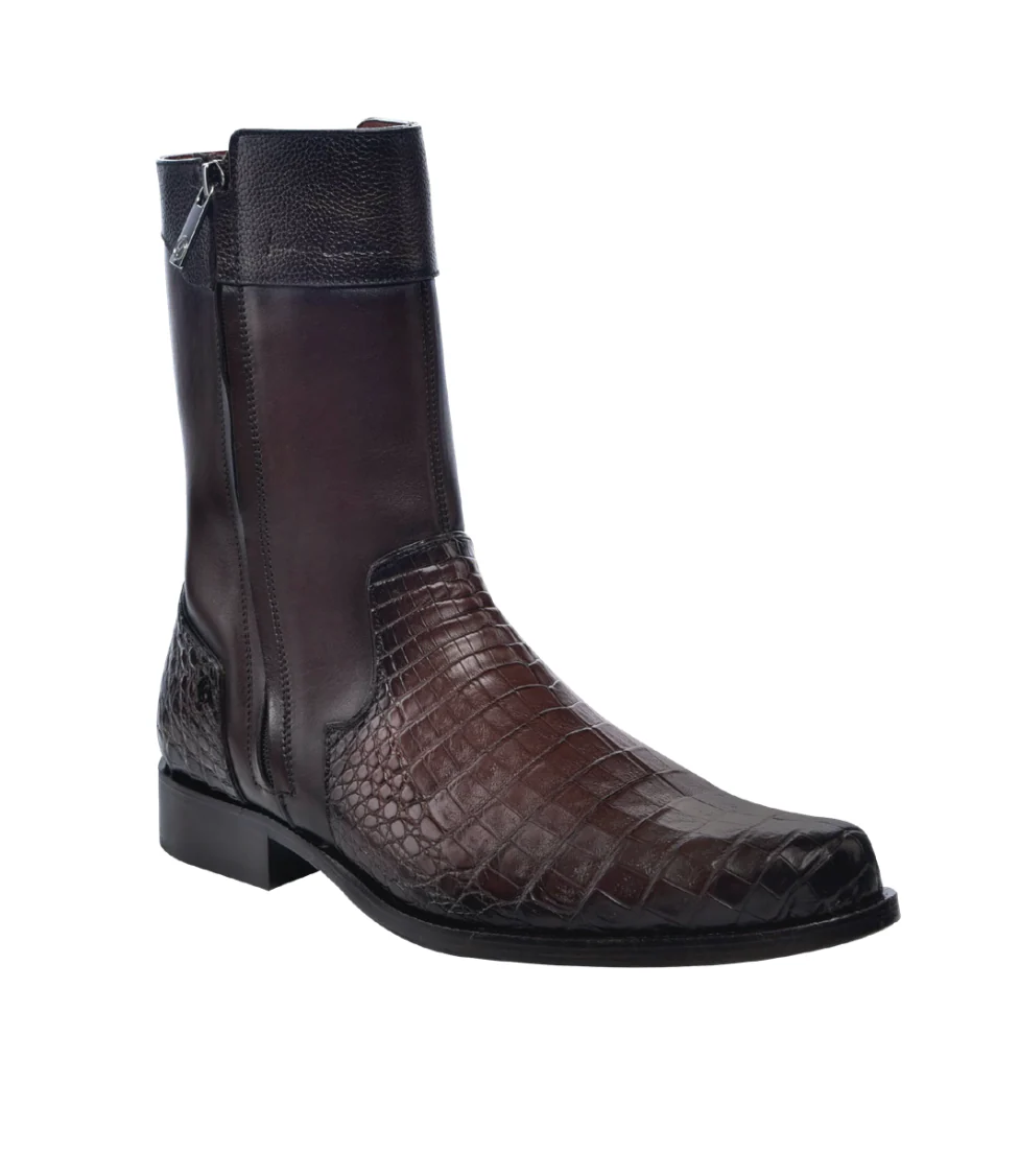 Cuadra FC867 MN Brown Caiman Zipper Round Toe