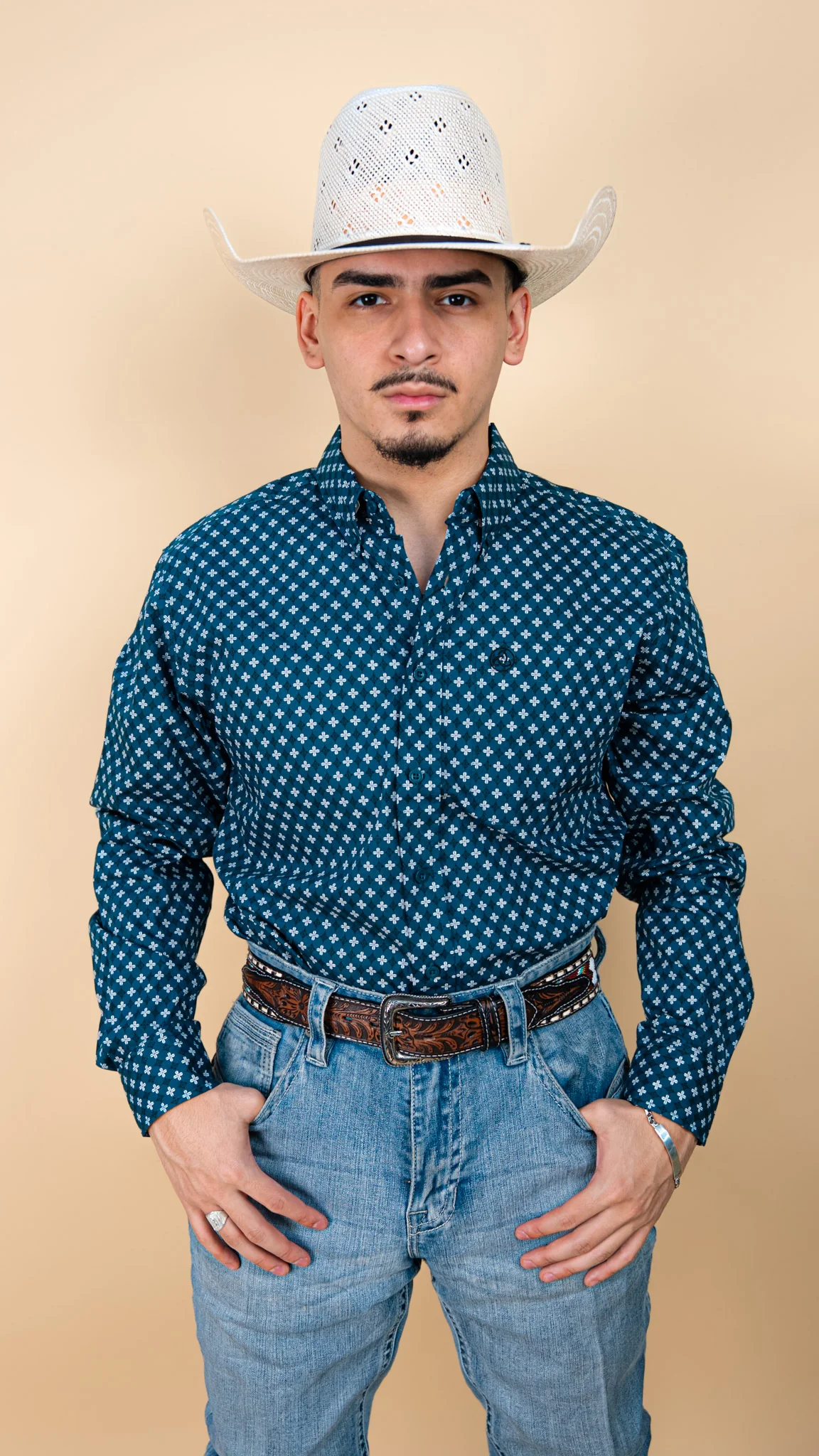 Cuero Line Long Sleeve Cindric Button-Up