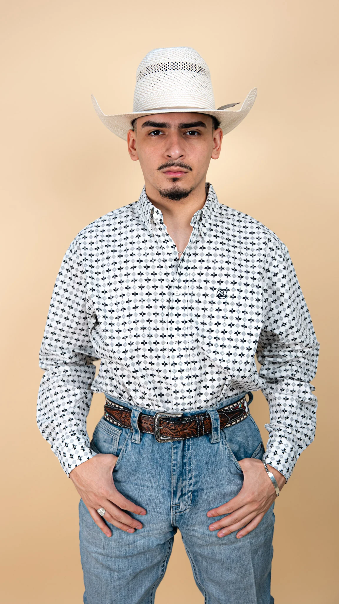 Cuero Line Long Sleeve Franks Button-Up