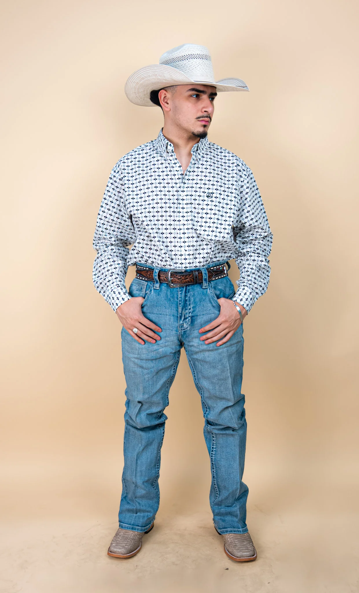 Cuero Line Long Sleeve Franks Button-Up - Image 4