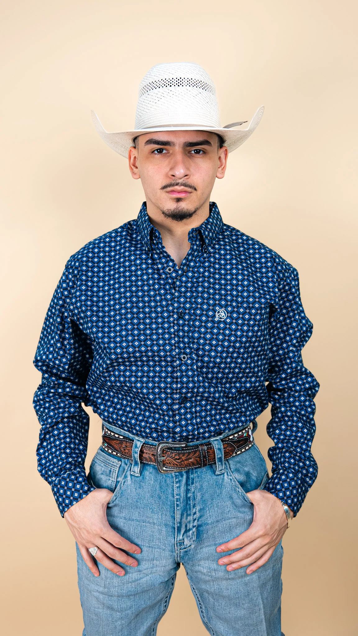 Cuero Line Long Sleeve Simon Button-Up