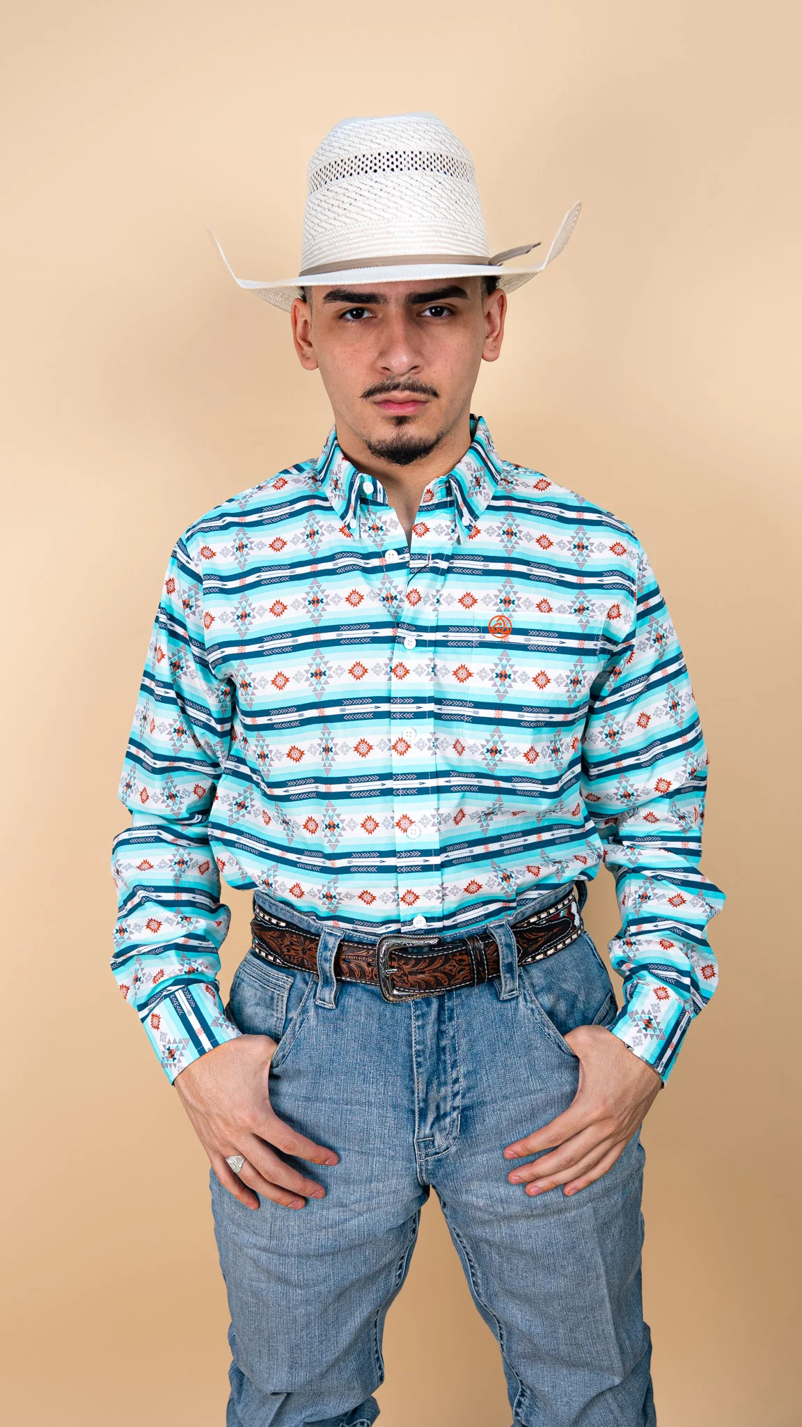 Cuero Line Long Sleeve Blair Button-Up