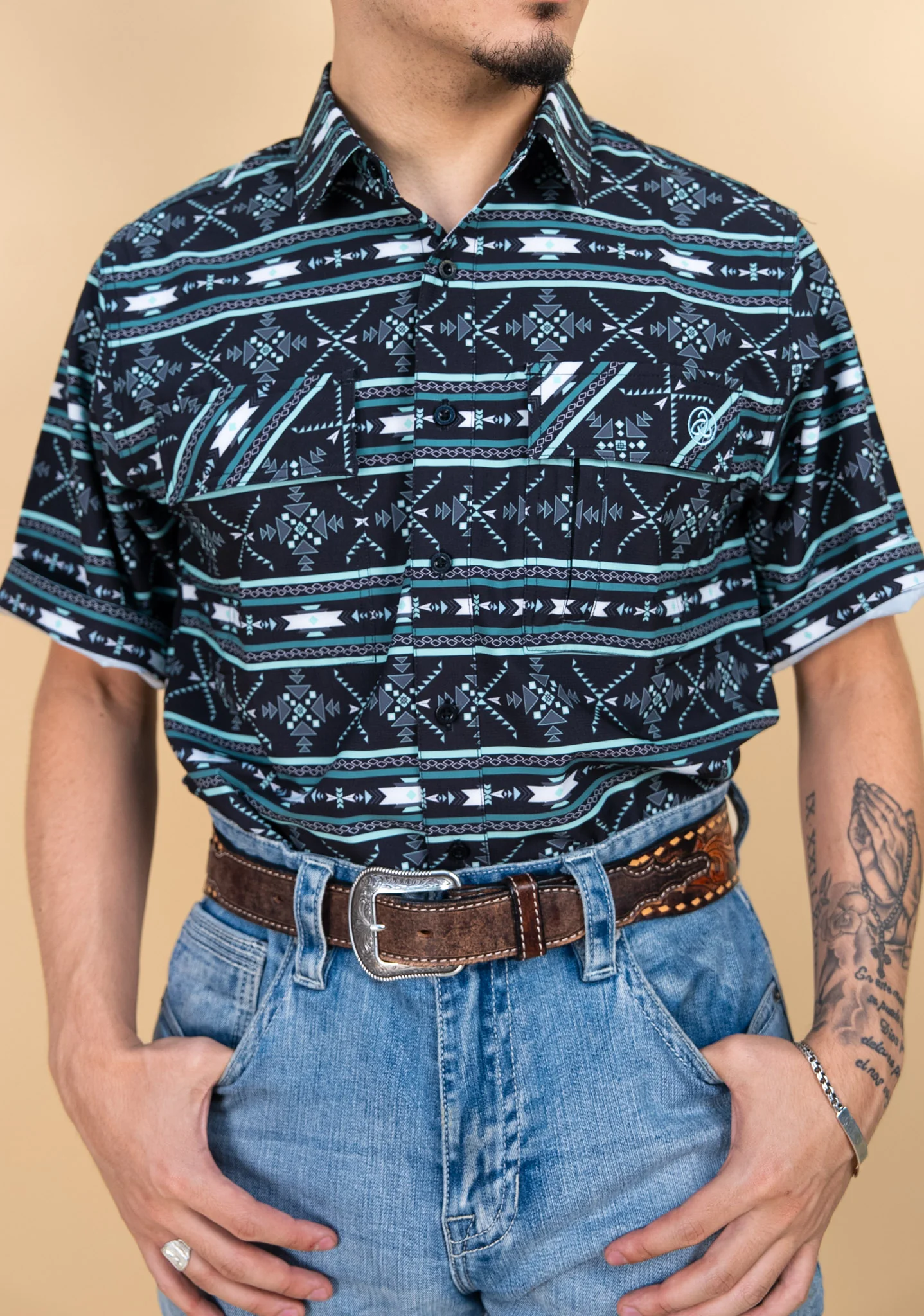 Cuero Line Short Sleeve Purdy Button-Up - Image 2