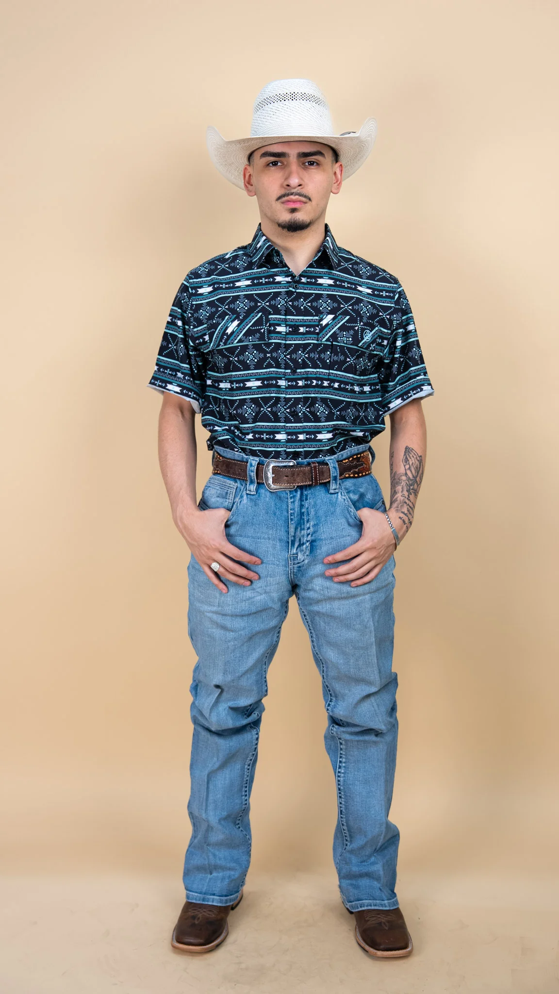 Cuero Line Short Sleeve Purdy Button-Up - Image 4