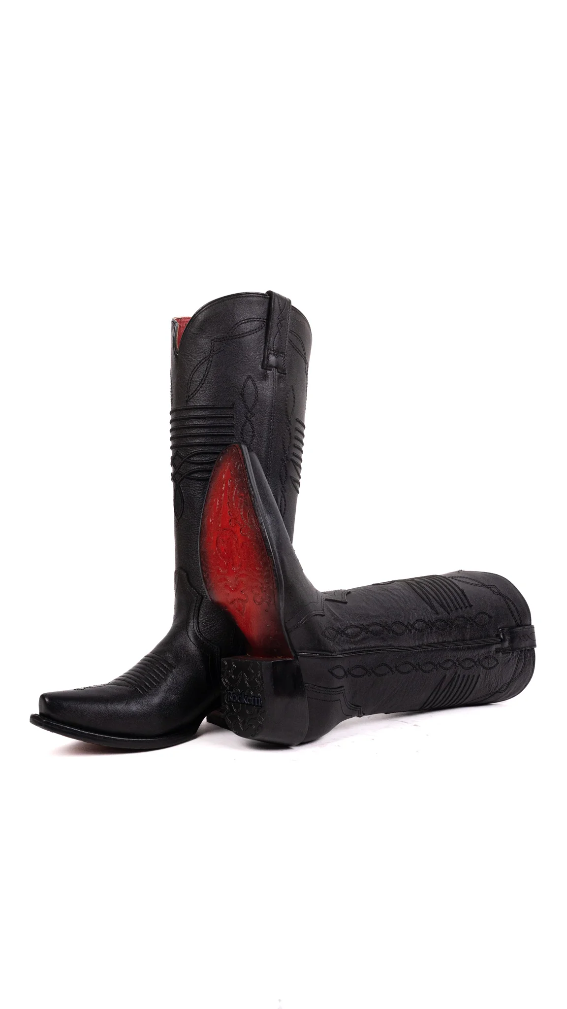 Dalia Midi Red Bottom Snip Toe Cowgirl Boot - Image 5