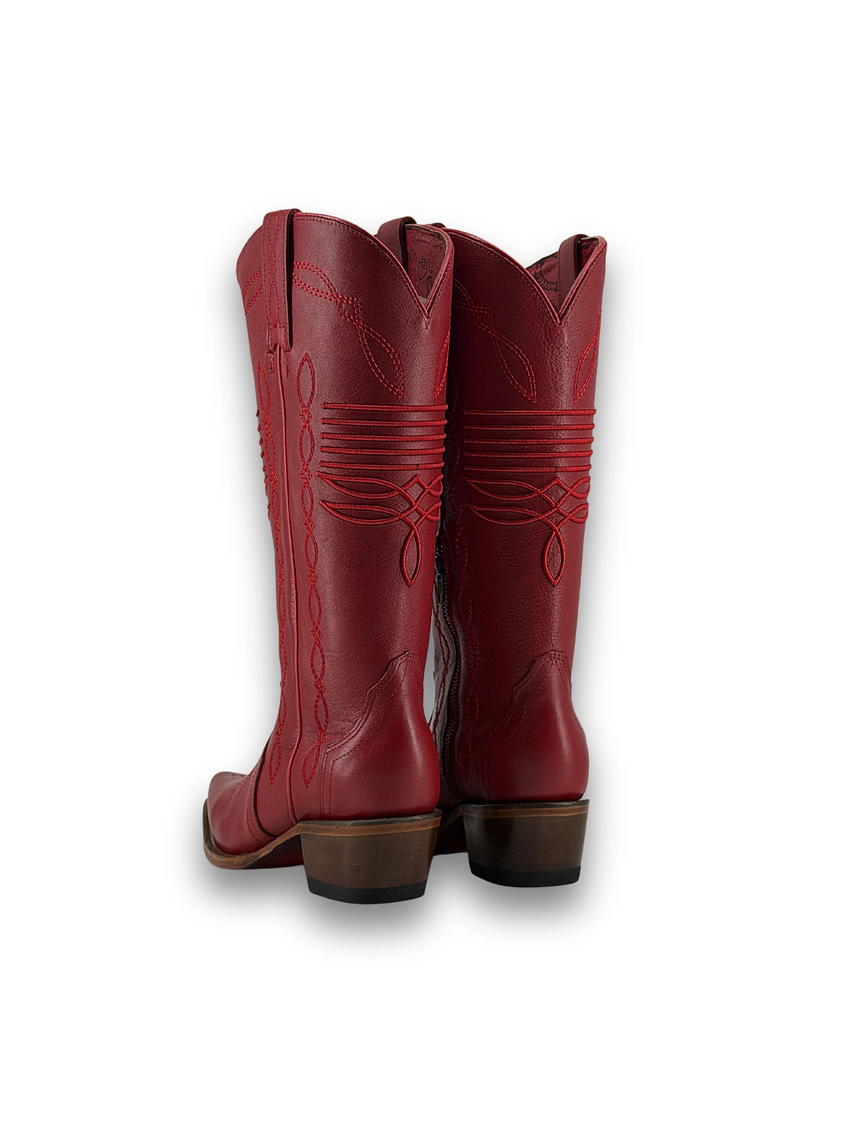 Dalia Midi Red Bottom Snip Toe Cowgirl Boot - Image 8