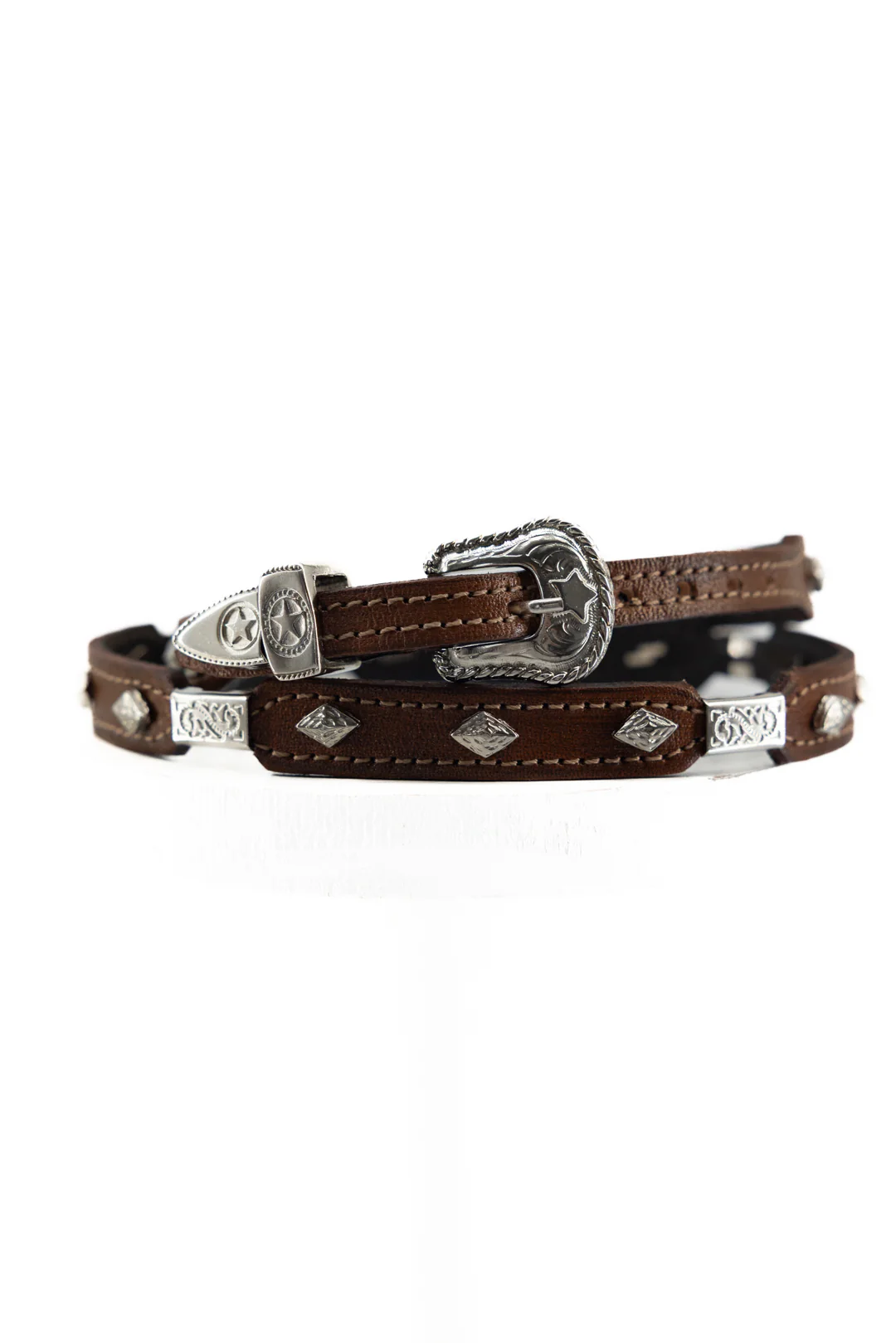 Diamond Leather Hat  Band - Image 3