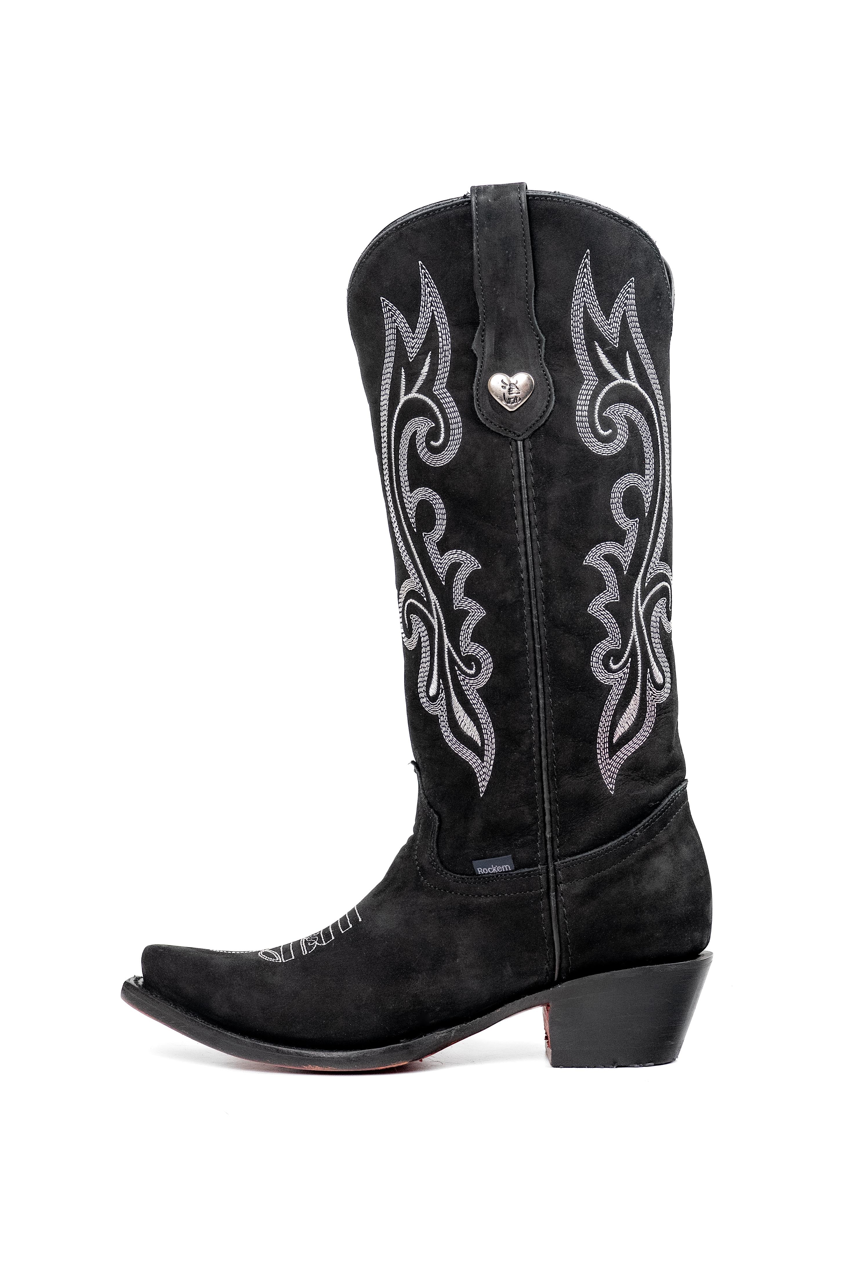 Alia Midi Red Bottom Snip Toe Cowgirl Boot - Image 2
